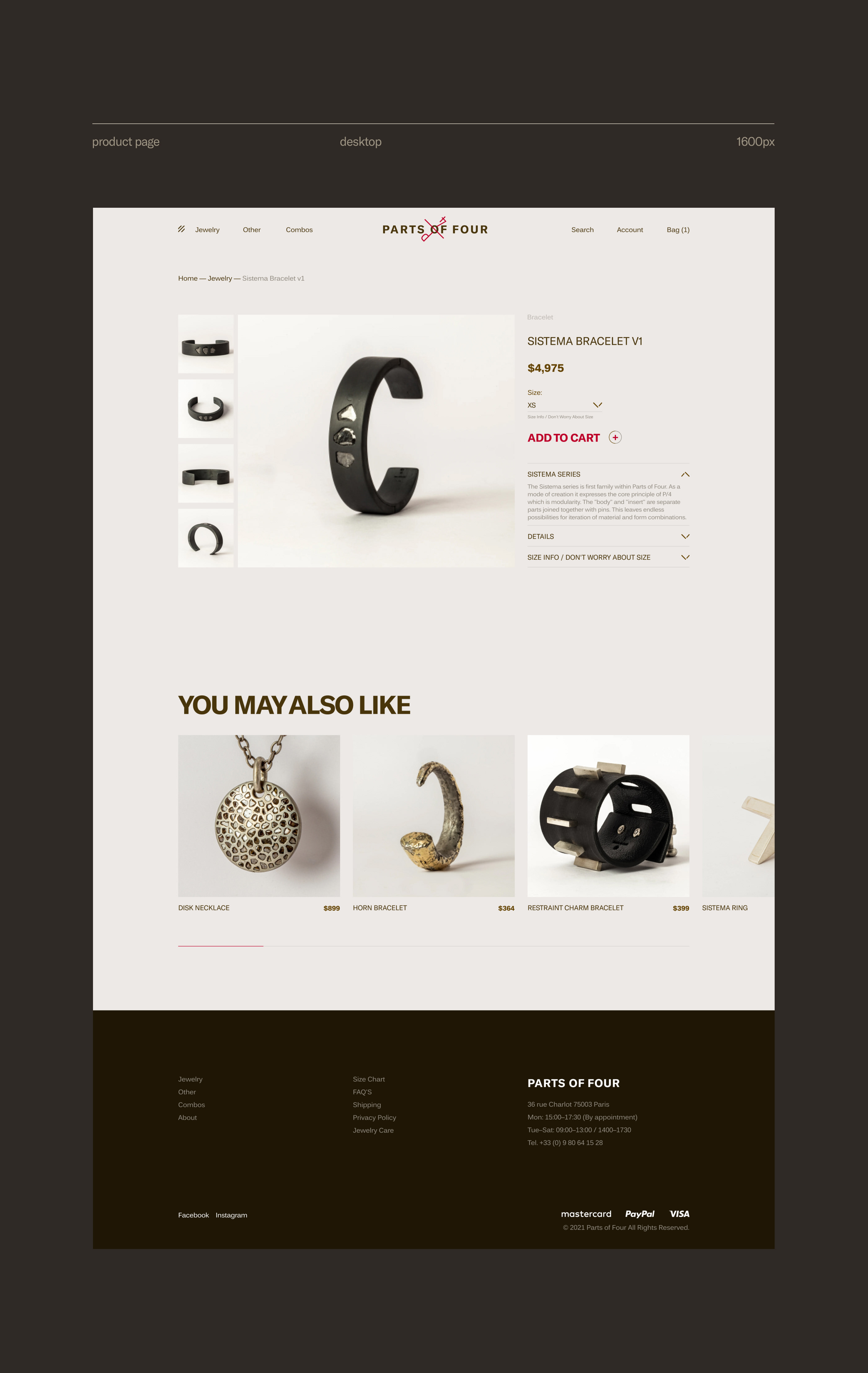 Parts Of Four - website redesign — Изображение №10 — Интерфейсы на Dprofile
