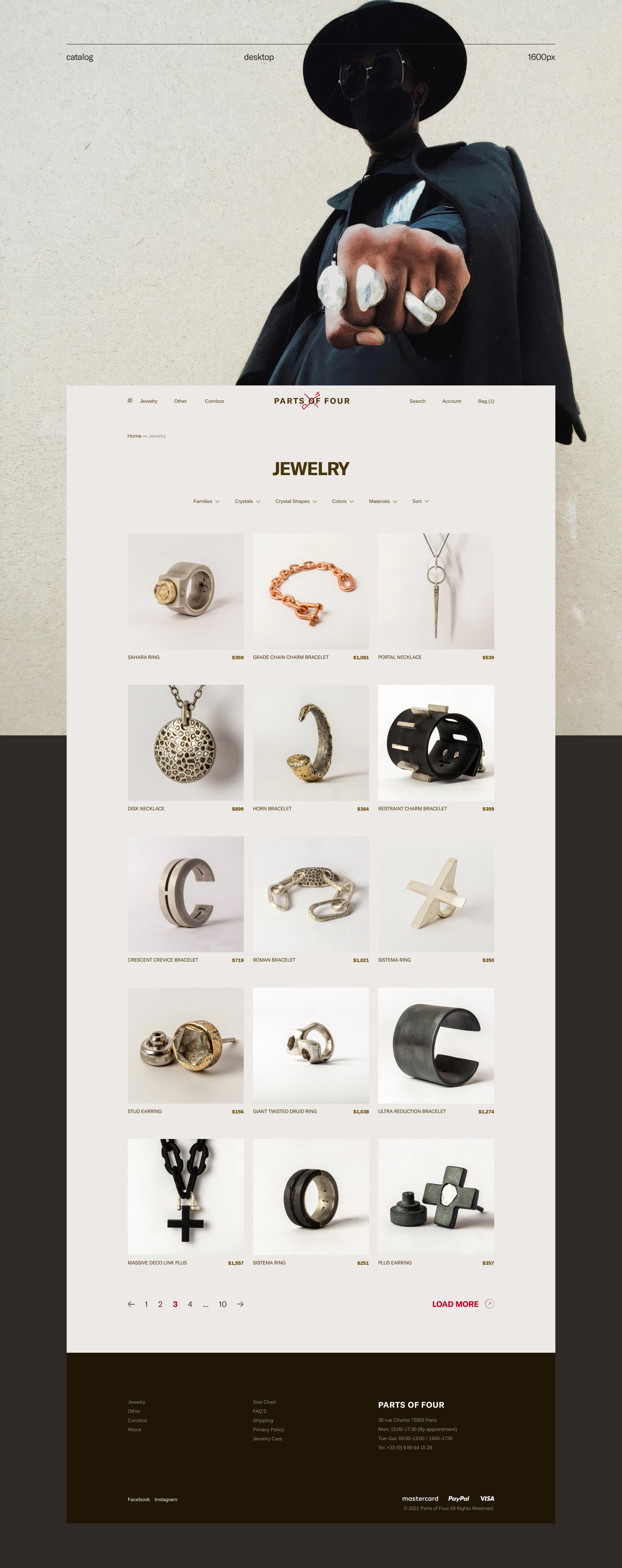 Parts Of Four - website redesign — Изображение №6 — Интерфейсы на Dprofile