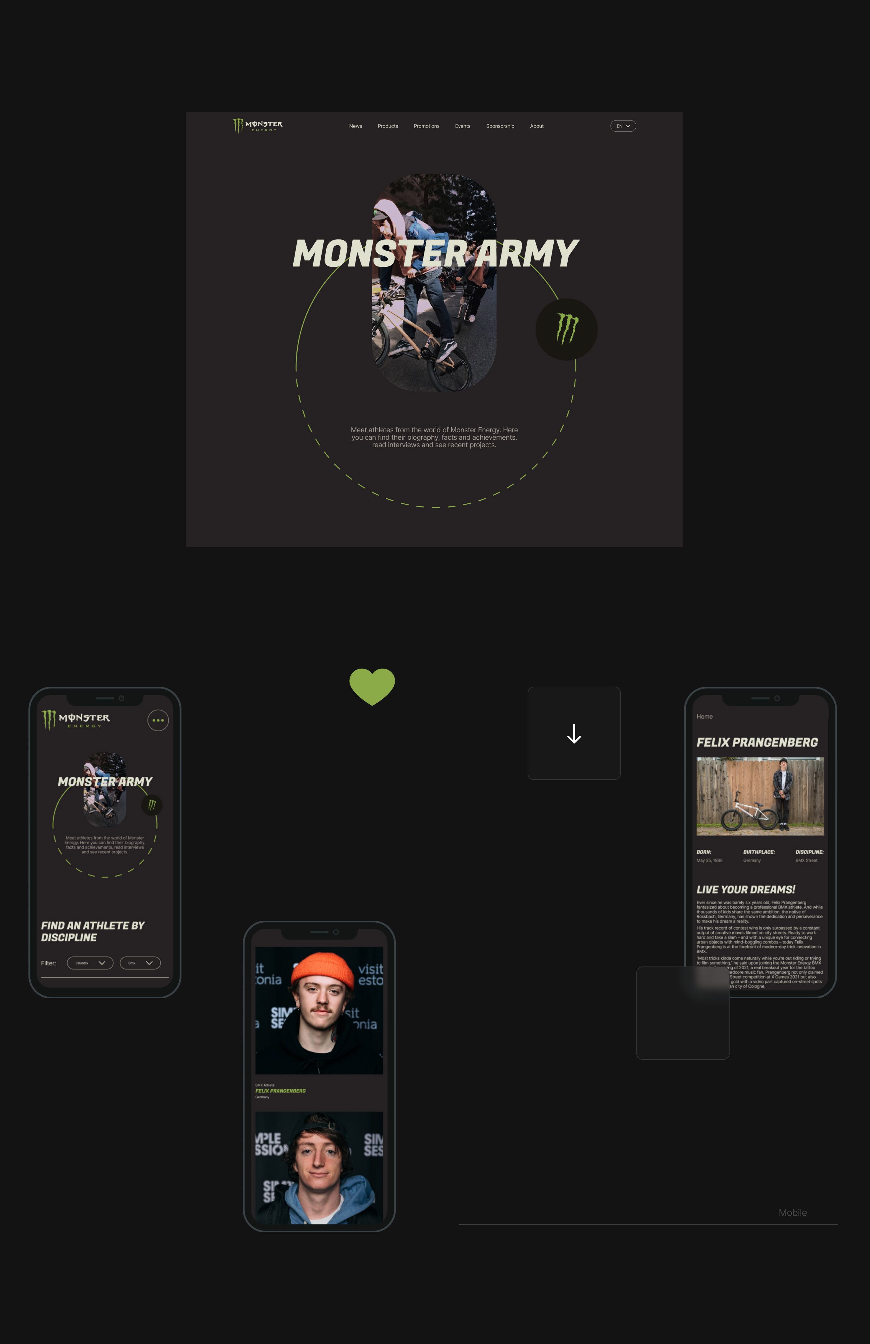 Monster Energy - website redesign — Изображение №9 — Интерфейсы на Dprofile