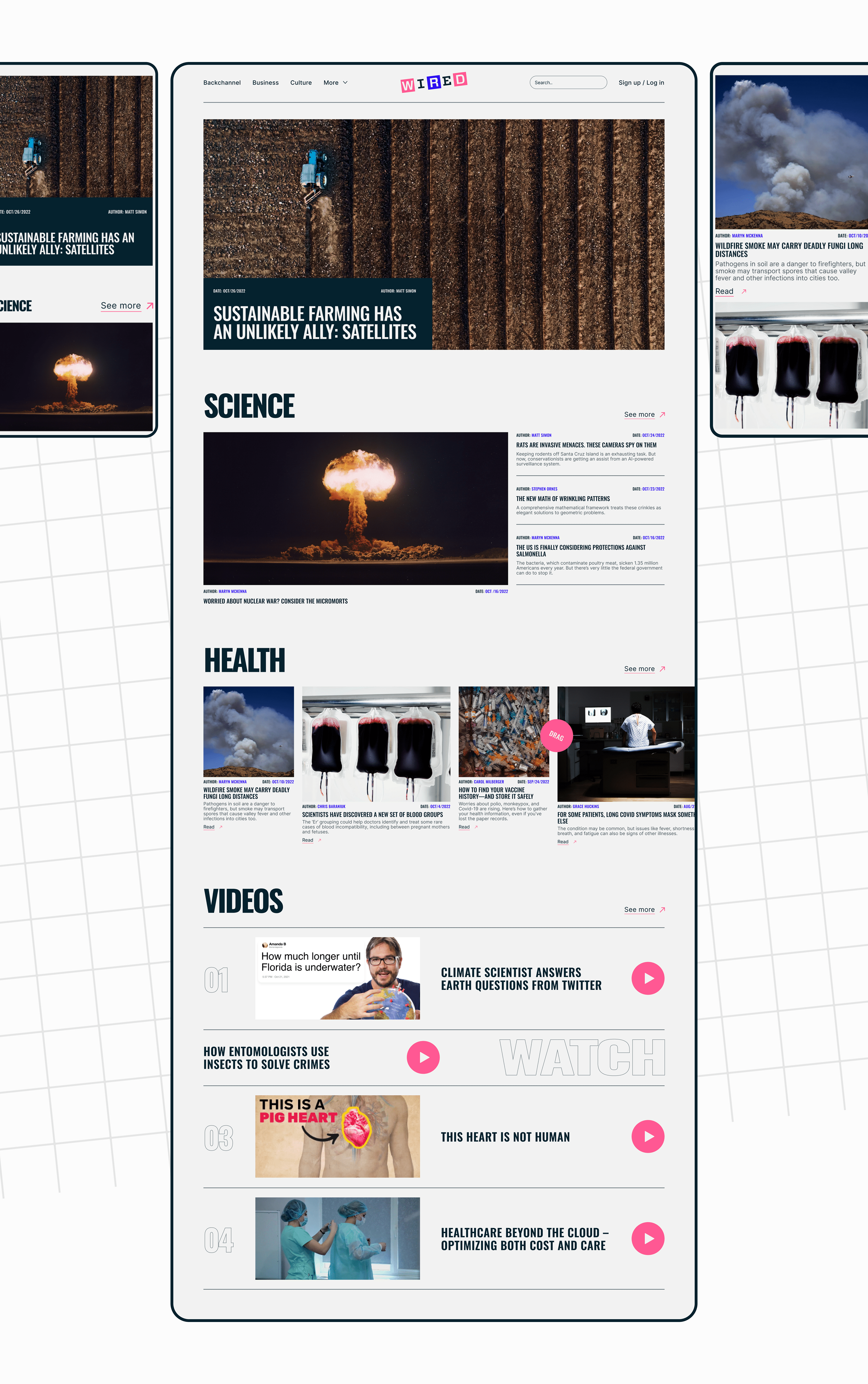WIRED - Redesign Concept — Изображение №4 — Интерфейсы на Dprofile