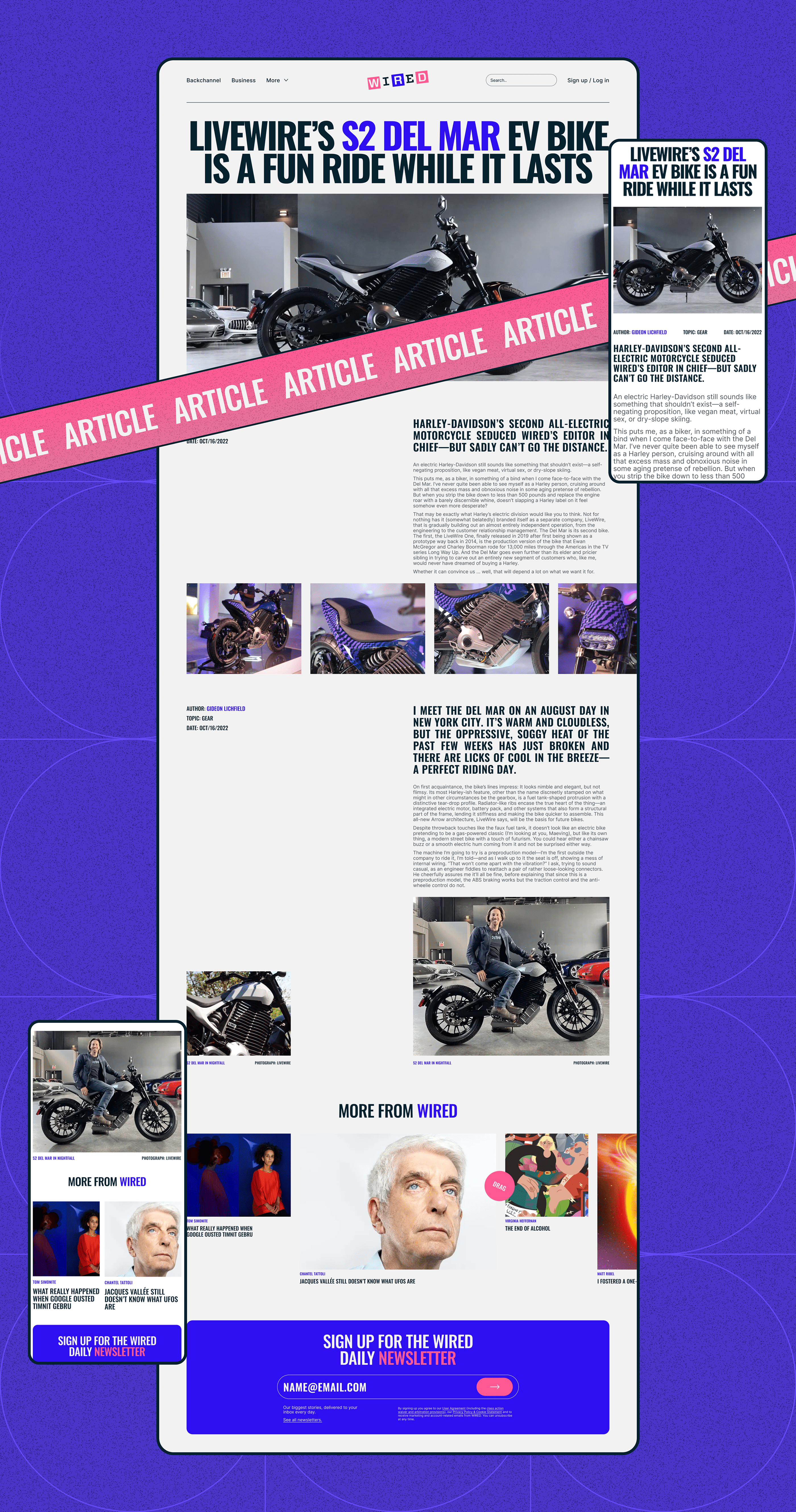 WIRED - Redesign Concept — Изображение №5 — Интерфейсы на Dprofile