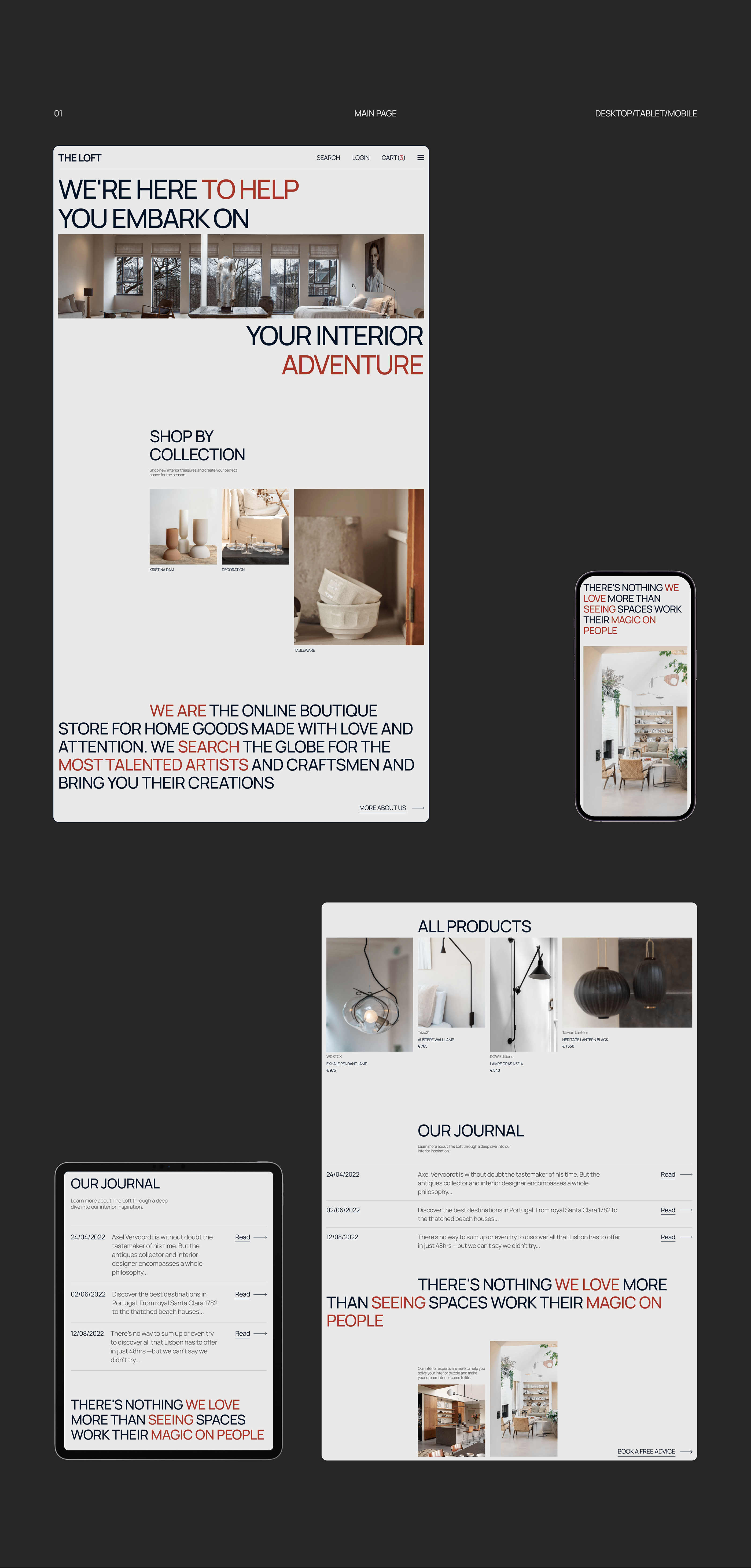 The Loft - Website Redesign — Изображение №3 — Интерфейсы на Dprofile