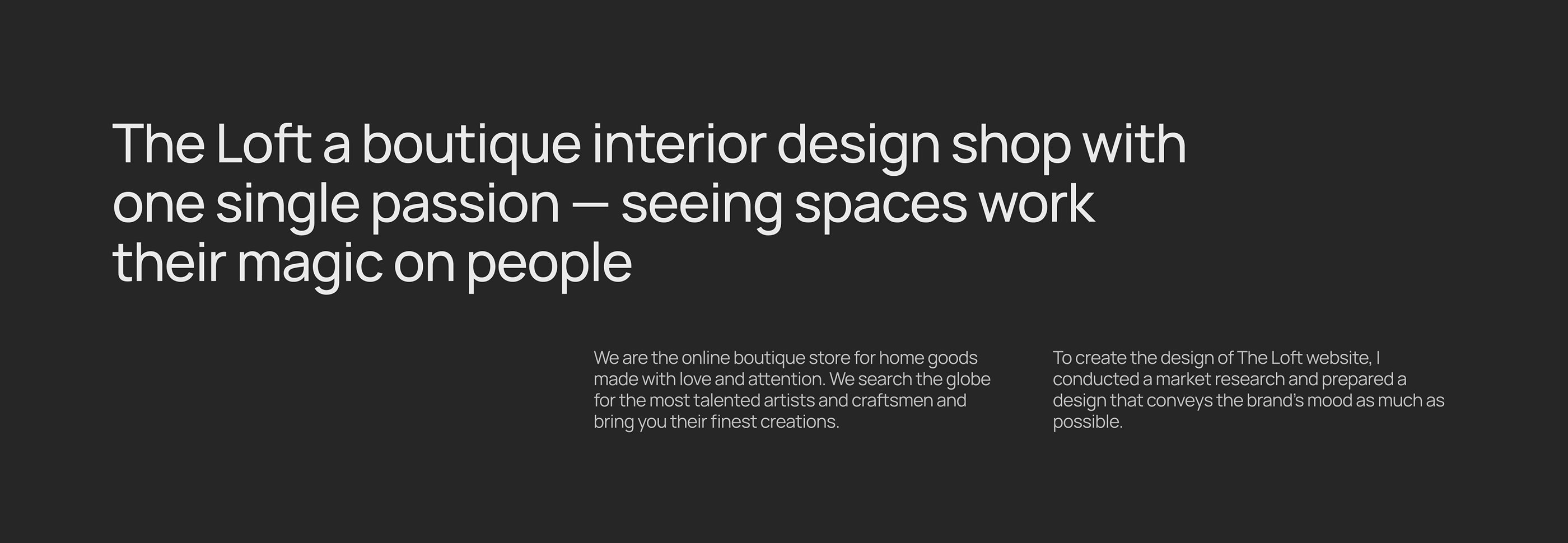 The Loft - Website Redesign — Изображение №2 — Интерфейсы на Dprofile
