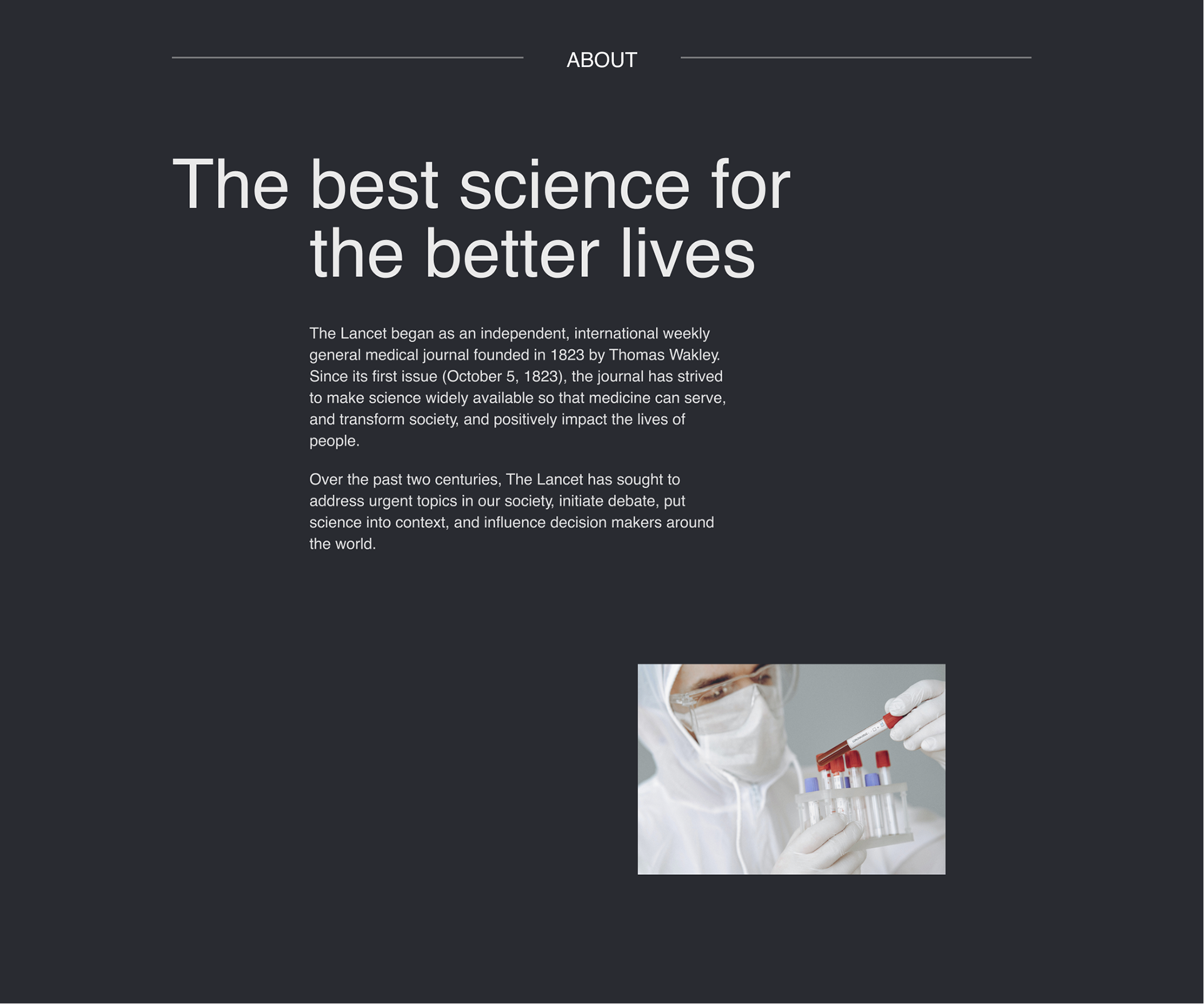 The Lancet - News Portal — Изображение №2 — Интерфейсы на Dprofile