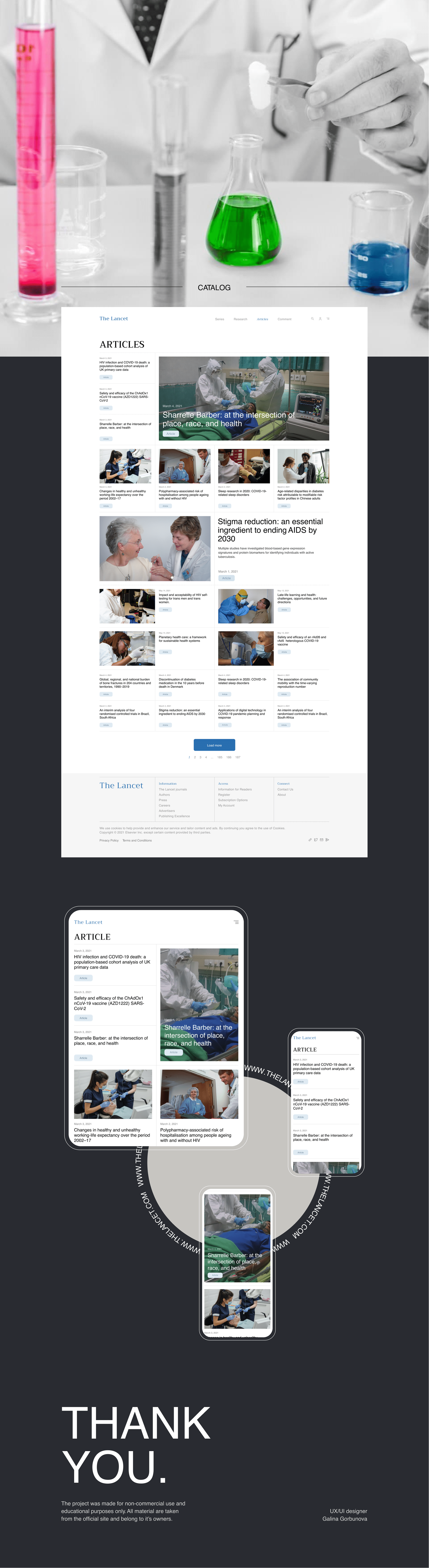 The Lancet - News Portal — Изображение №7 — Интерфейсы на Dprofile