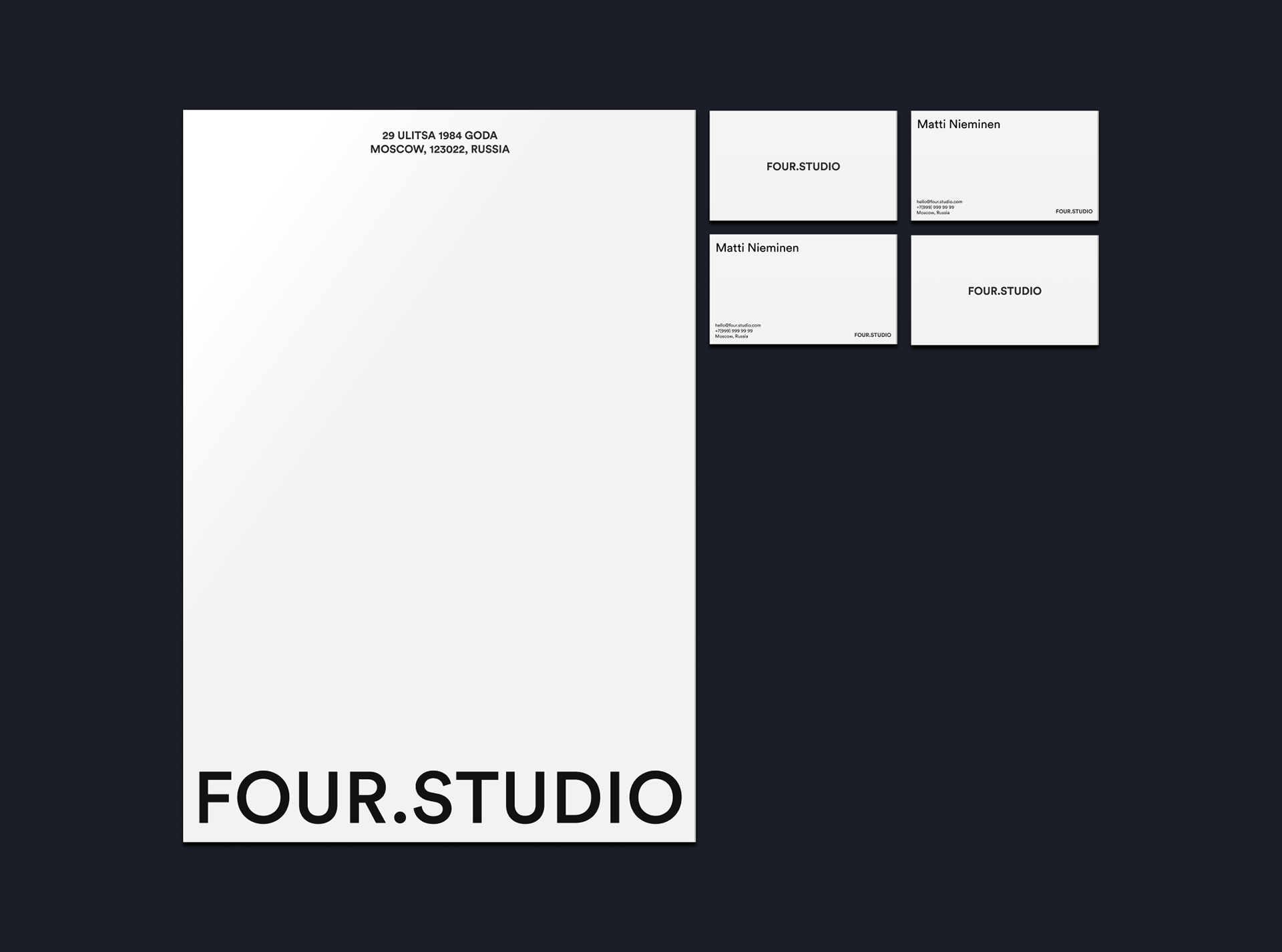 FOUR.STUDIO | website concept — Изображение №4 — Интерфейсы, Брендинг на Dprofile