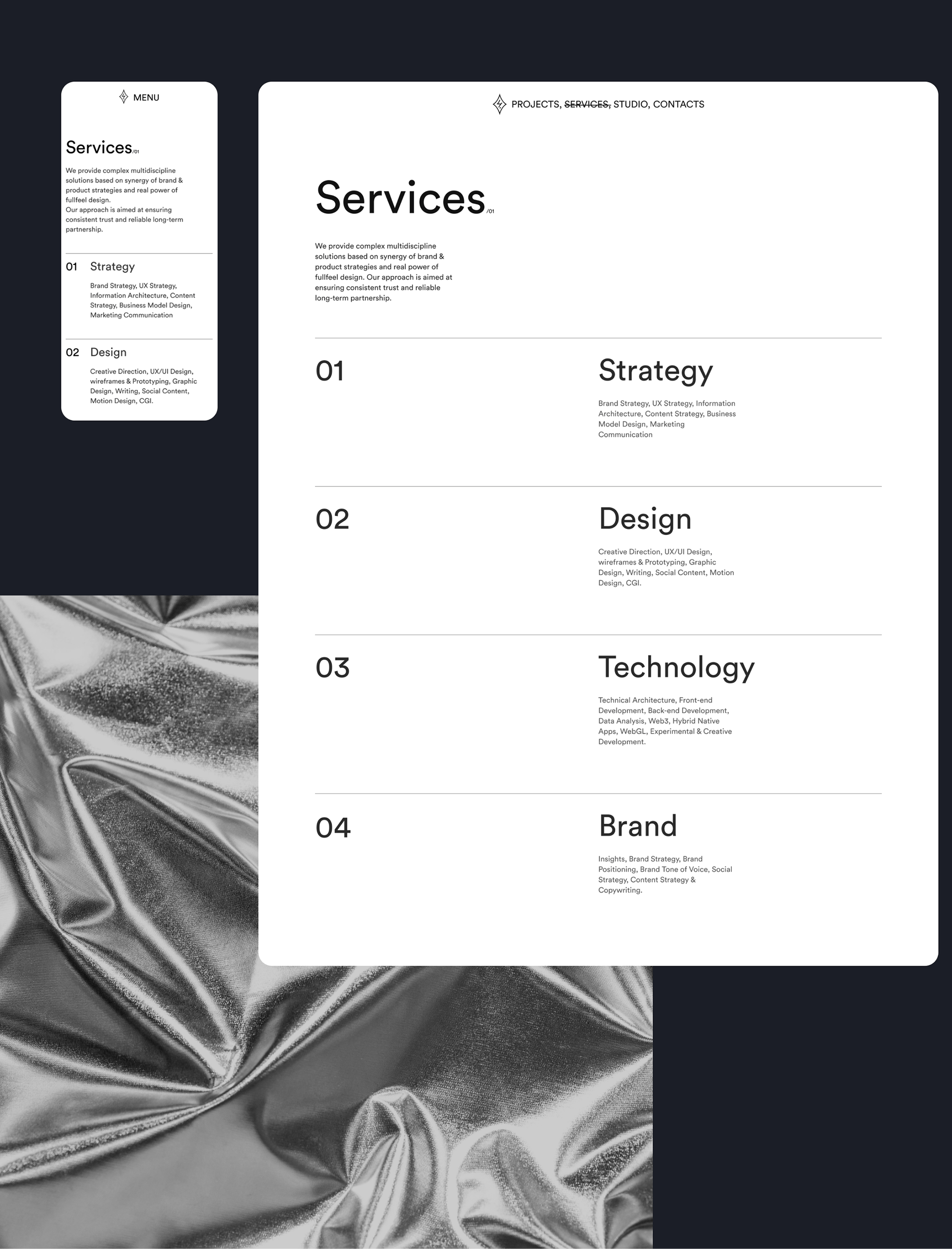 FOUR.STUDIO | website concept — Изображение №14 — Интерфейсы, Брендинг на Dprofile