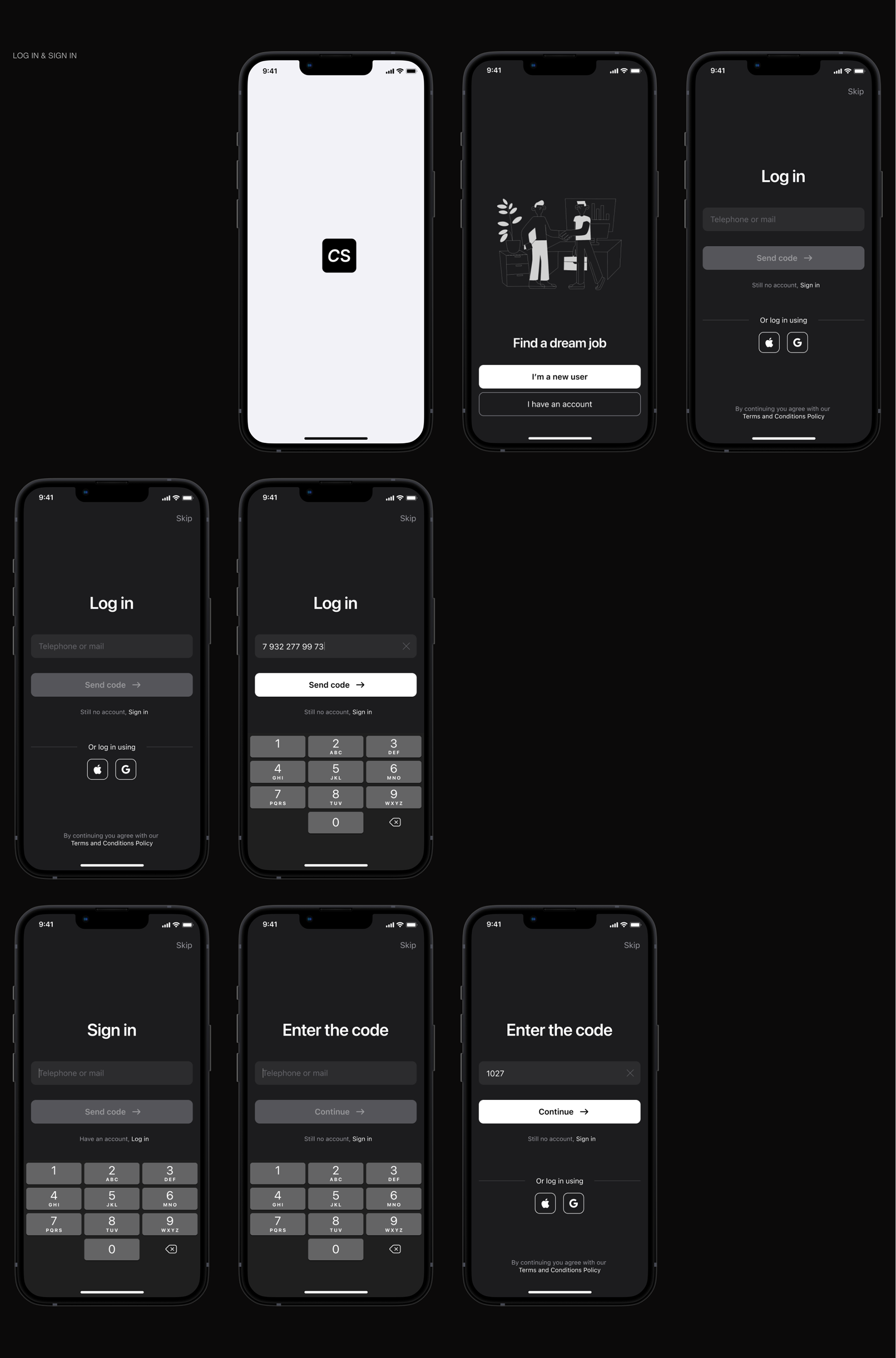 Mobile app | Career Space — Изображение №3 — Интерфейсы на Dprofile