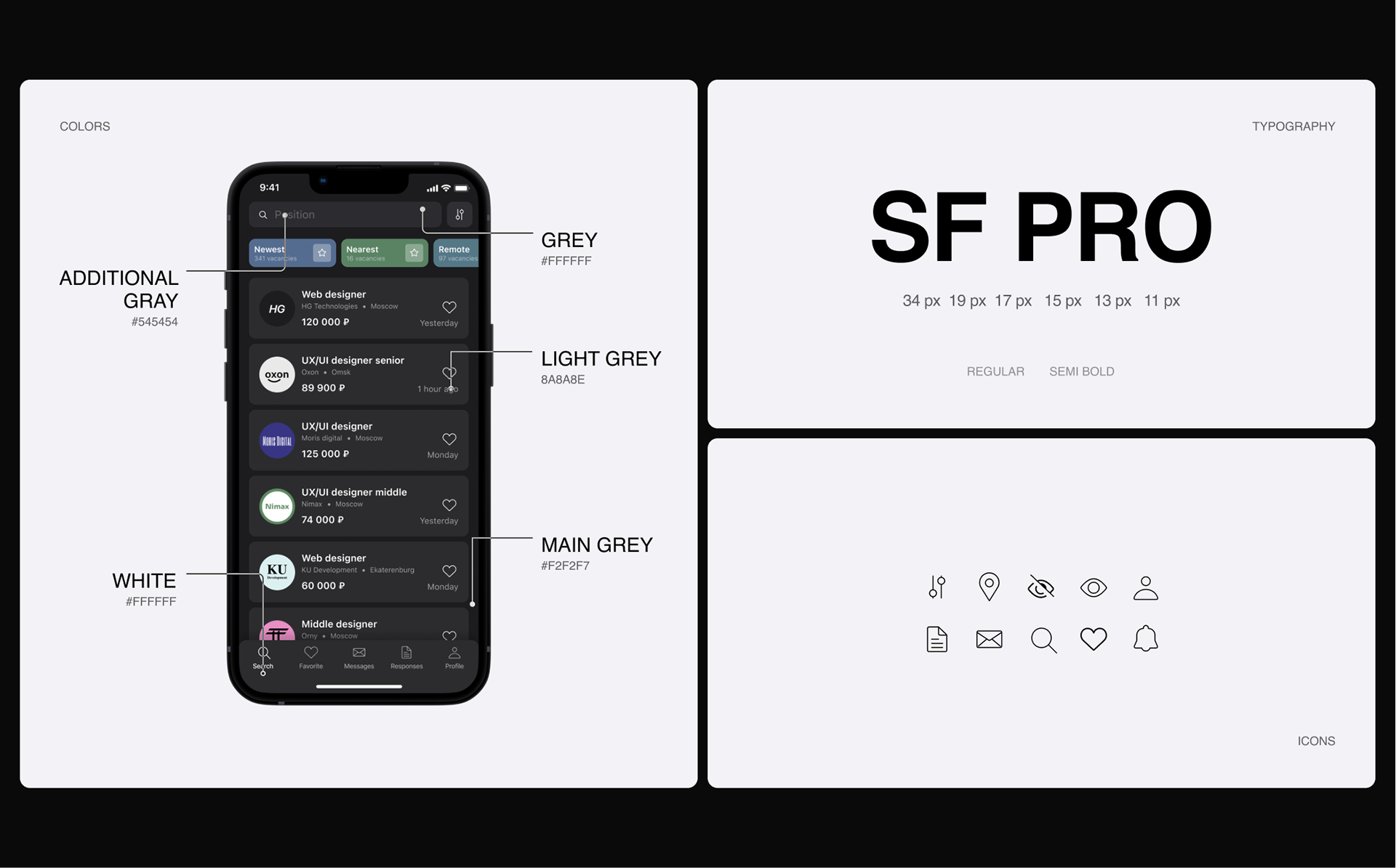 Mobile app | Career Space — Изображение №11 — Интерфейсы на Dprofile