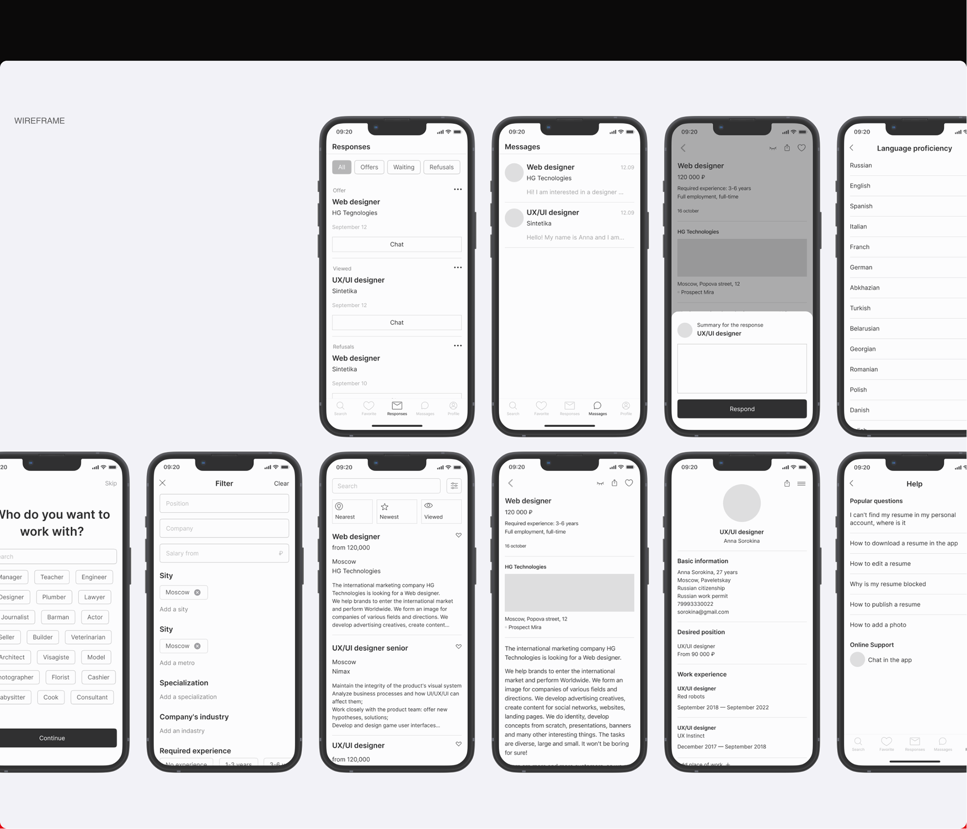 Mobile app | Career Space — Изображение №9 — Интерфейсы на Dprofile