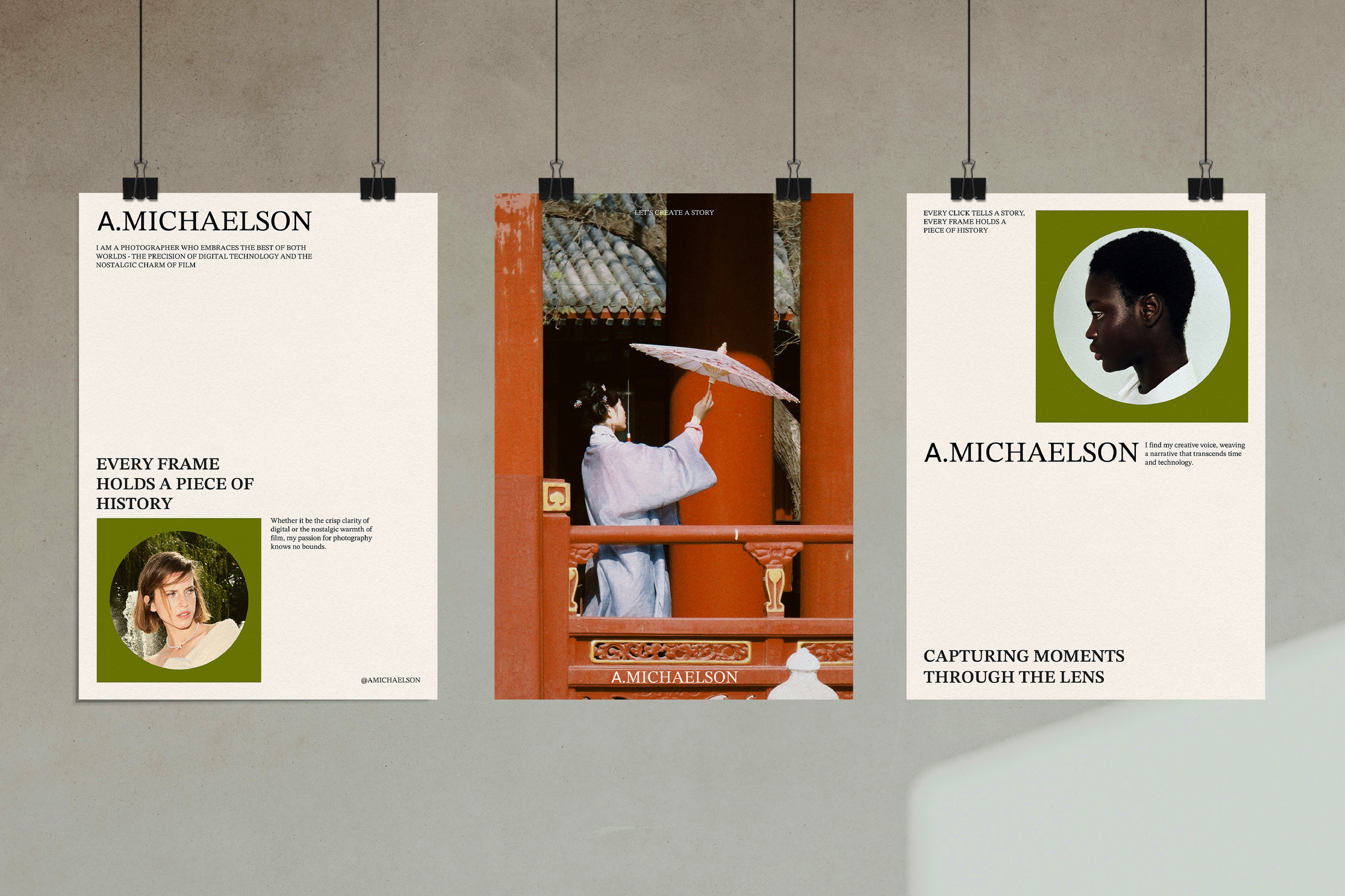 A. MICHAELSON | Айдентика для фотографа — Изображение №5 — Брендинг, Графика на Dprofile