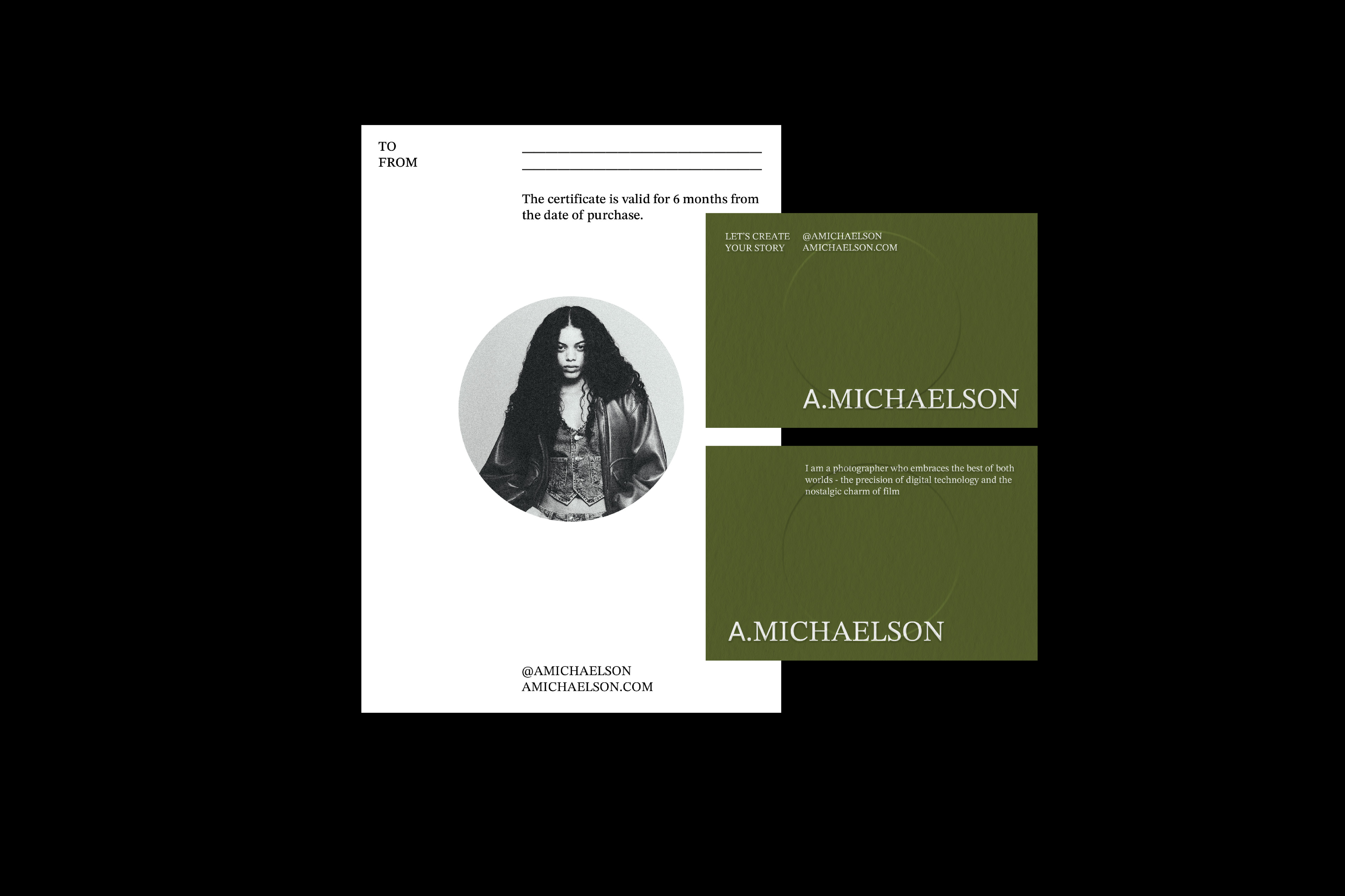 A. MICHAELSON | Айдентика для фотографа — Изображение №8 — Брендинг, Графика на Dprofile