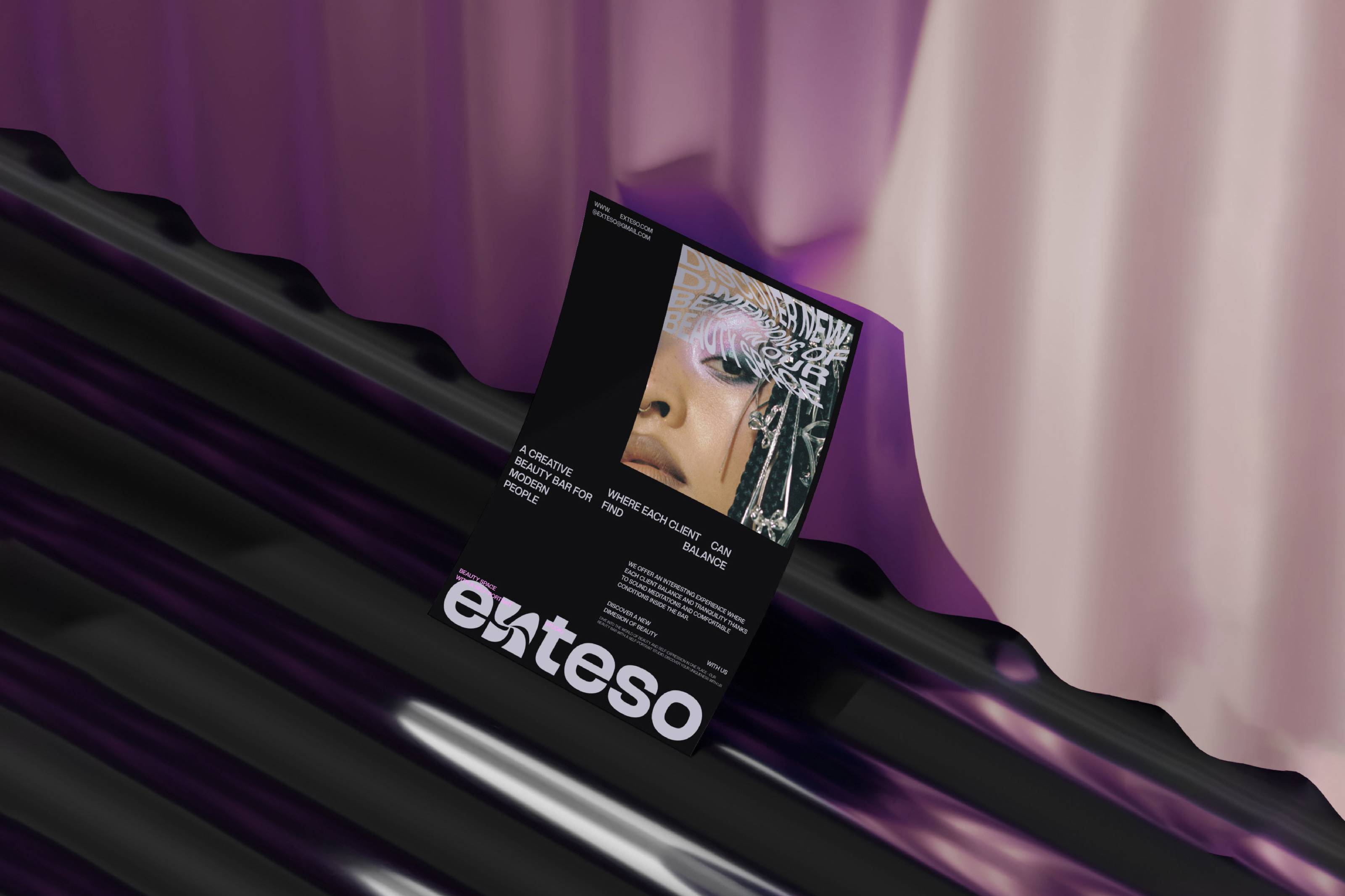 EXTESO | Айдентика для бьюти бара — Изображение №2 — Брендинг, Графика на Dprofile