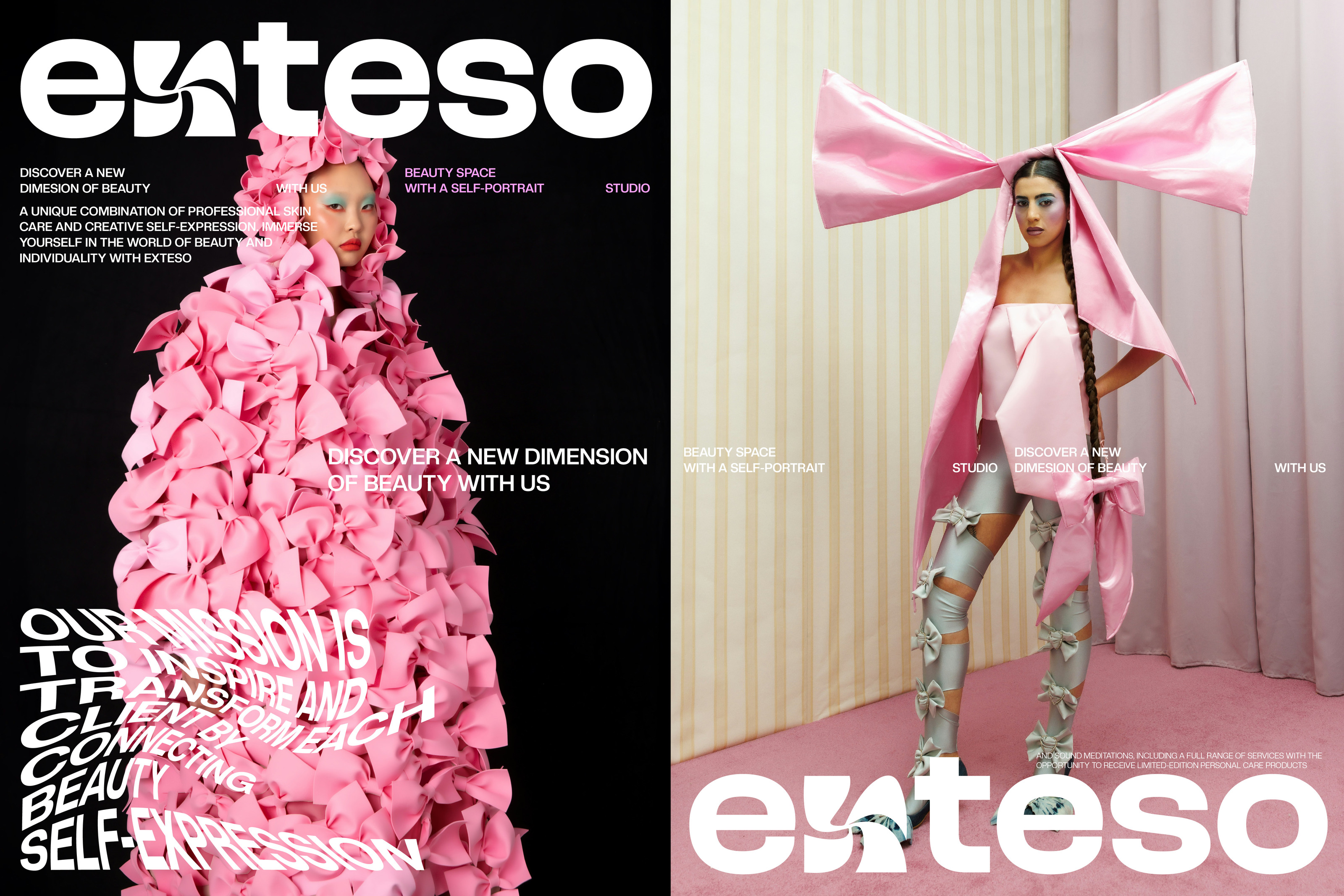 EXTESO | Айдентика для бьюти бара — Изображение №23 — Брендинг, Графика на Dprofile