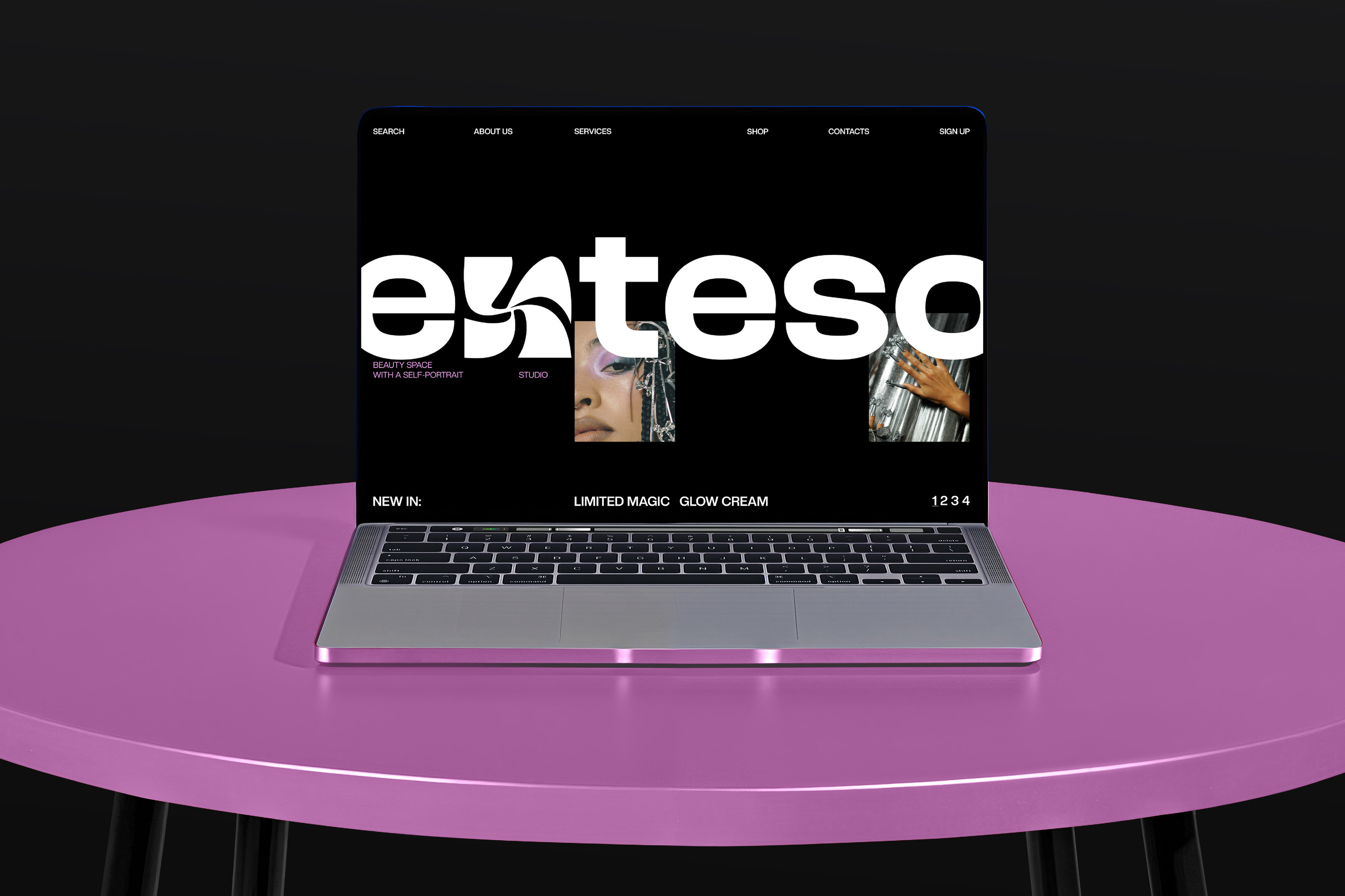 EXTESO | Айдентика для бьюти бара — Изображение №22 — Брендинг, Графика на Dprofile