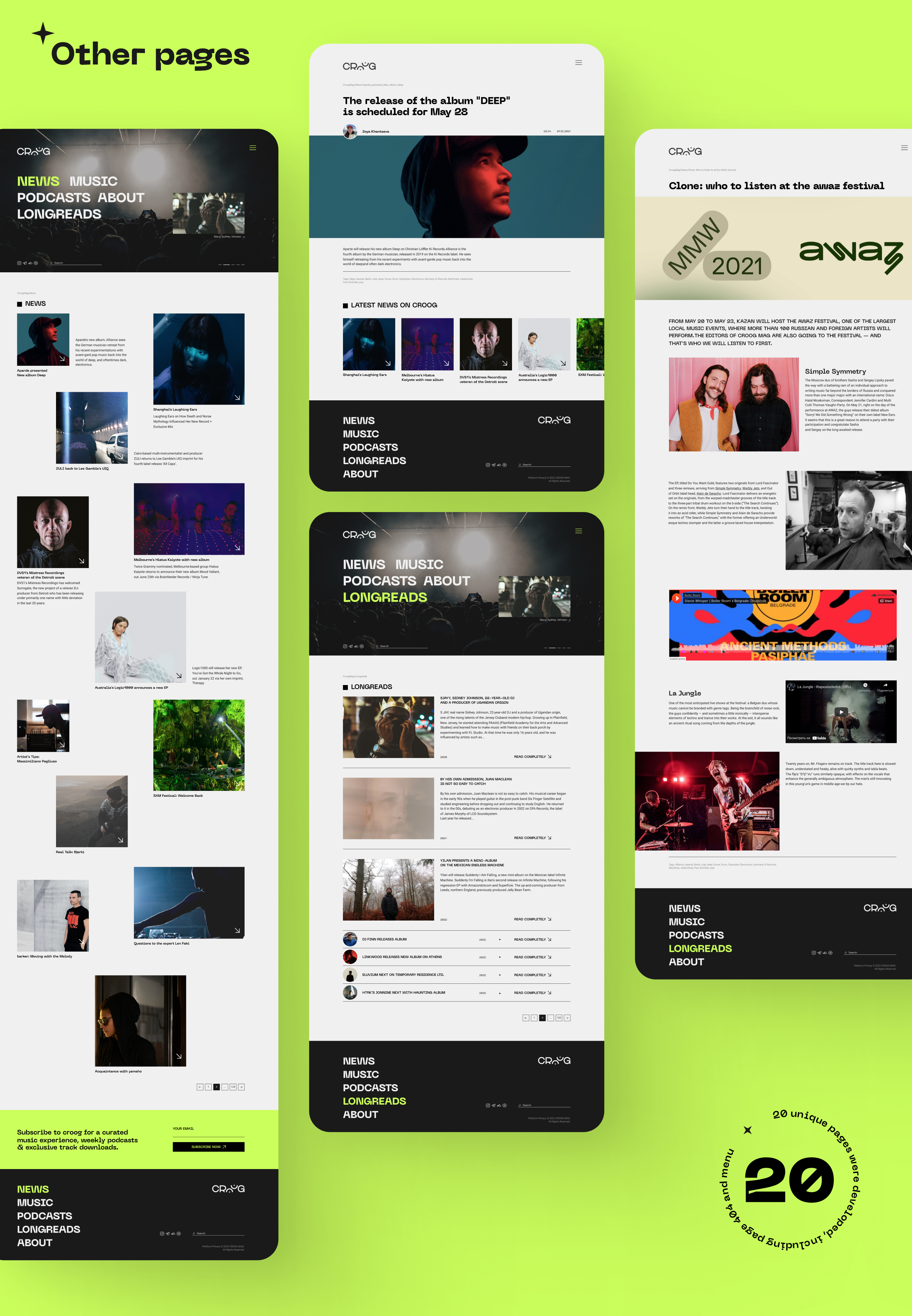 CROOG / ux ui — Изображение №9 — Интерфейсы, Брендинг на Dprofile