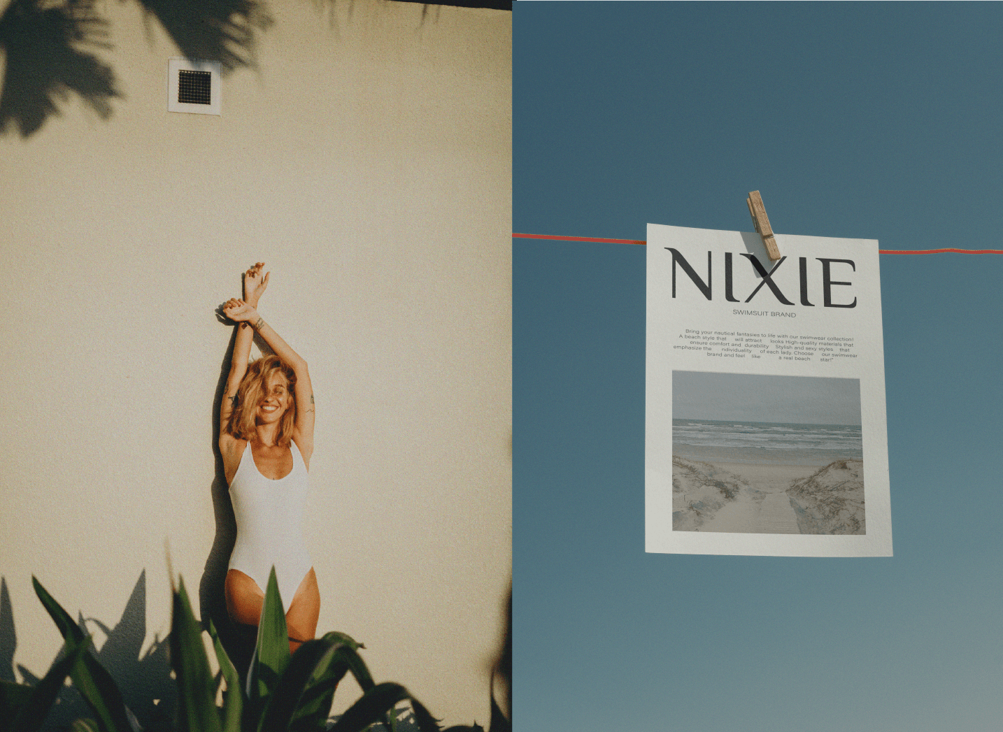 Identity NIXIE swimsuit brand — Изображение №3 — Брендинг, Графика на Dprofile