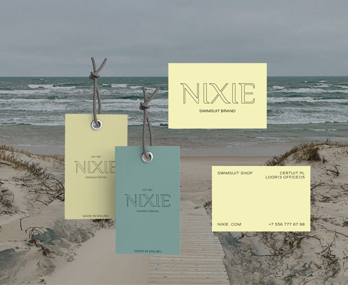 Identity NIXIE swimsuit brand — Изображение №5 — Брендинг, Графика на Dprofile