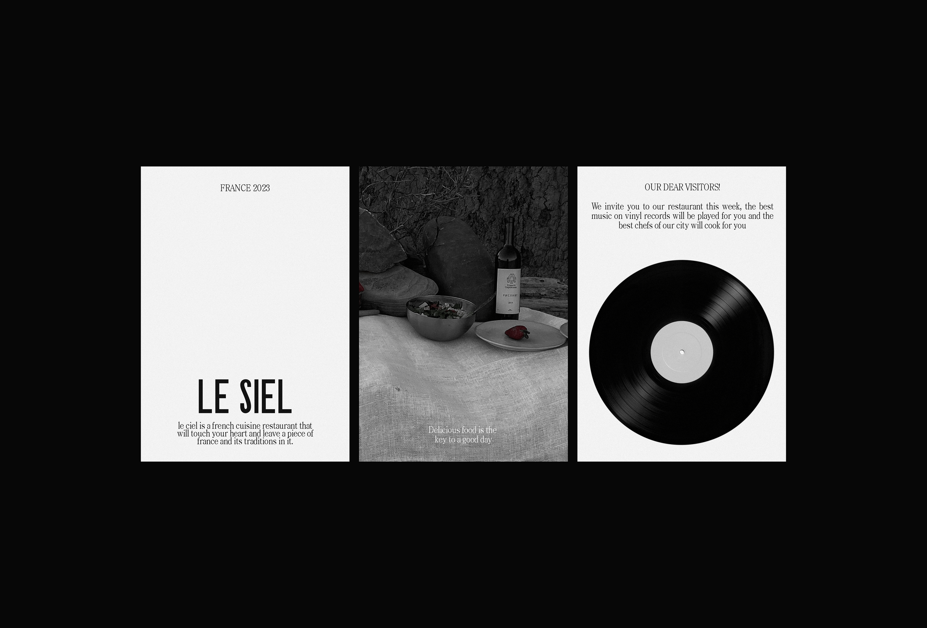 Le Siel │айдентика для ресторана — Изображение №6 — Брендинг, Графика на Dprofile
