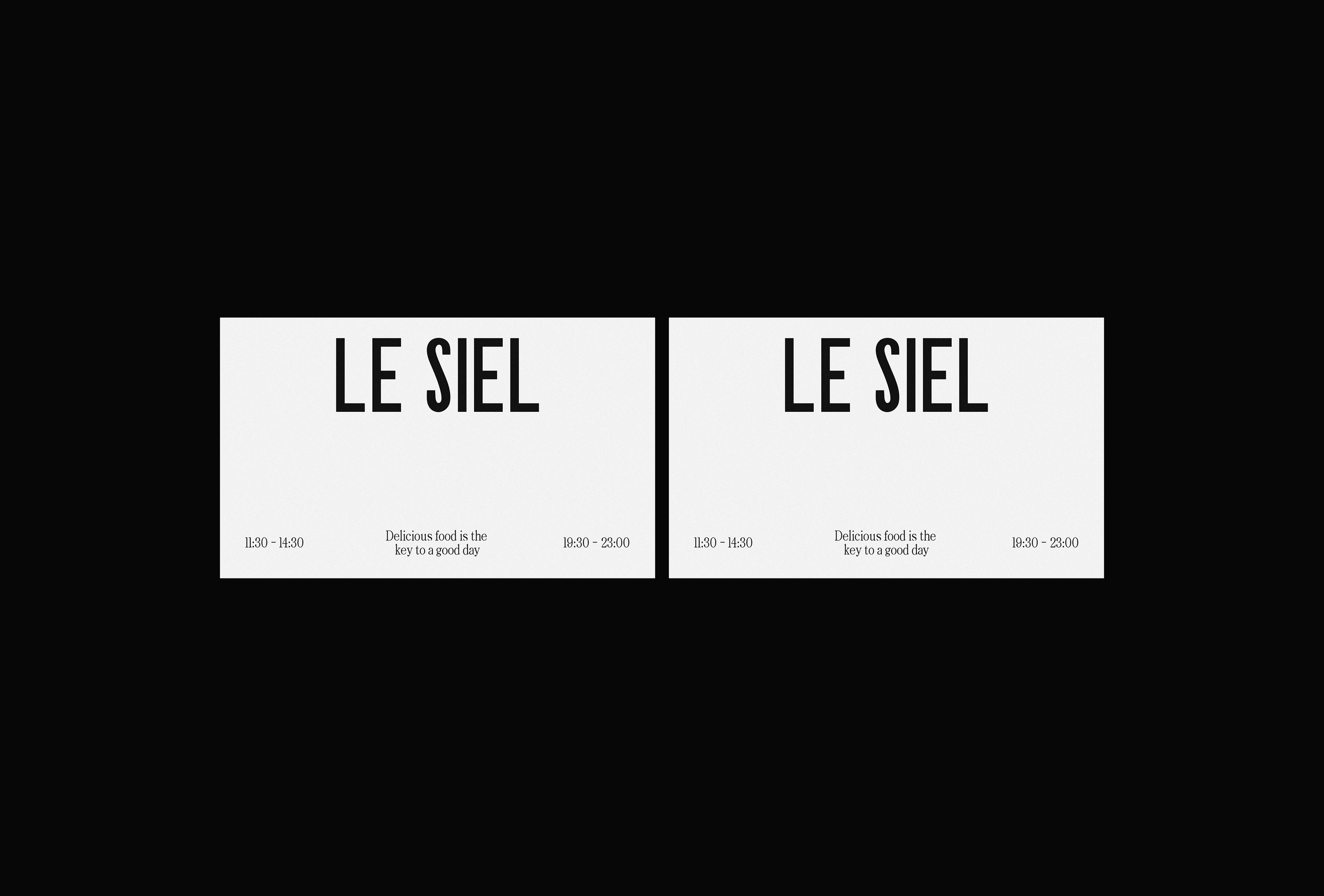 Le Siel │айдентика для ресторана — Изображение №8 — Брендинг, Графика на Dprofile