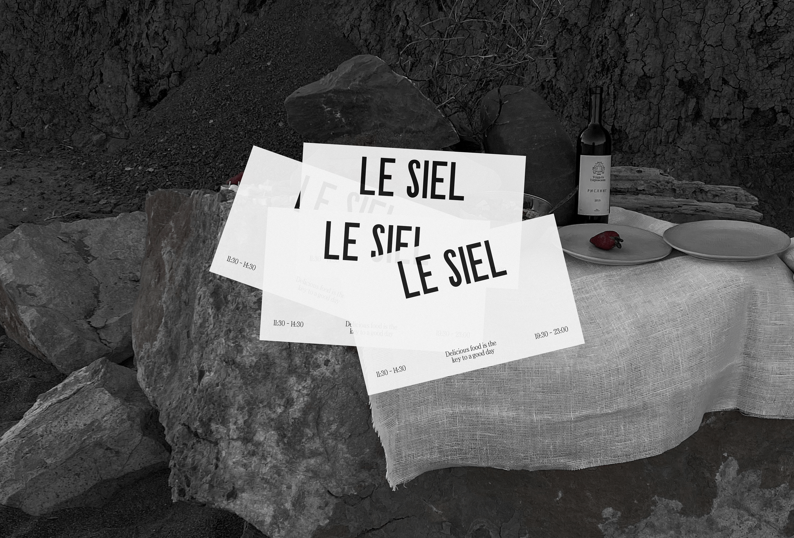 Le Siel │айдентика для ресторана — Изображение №3 — Брендинг, Графика на Dprofile