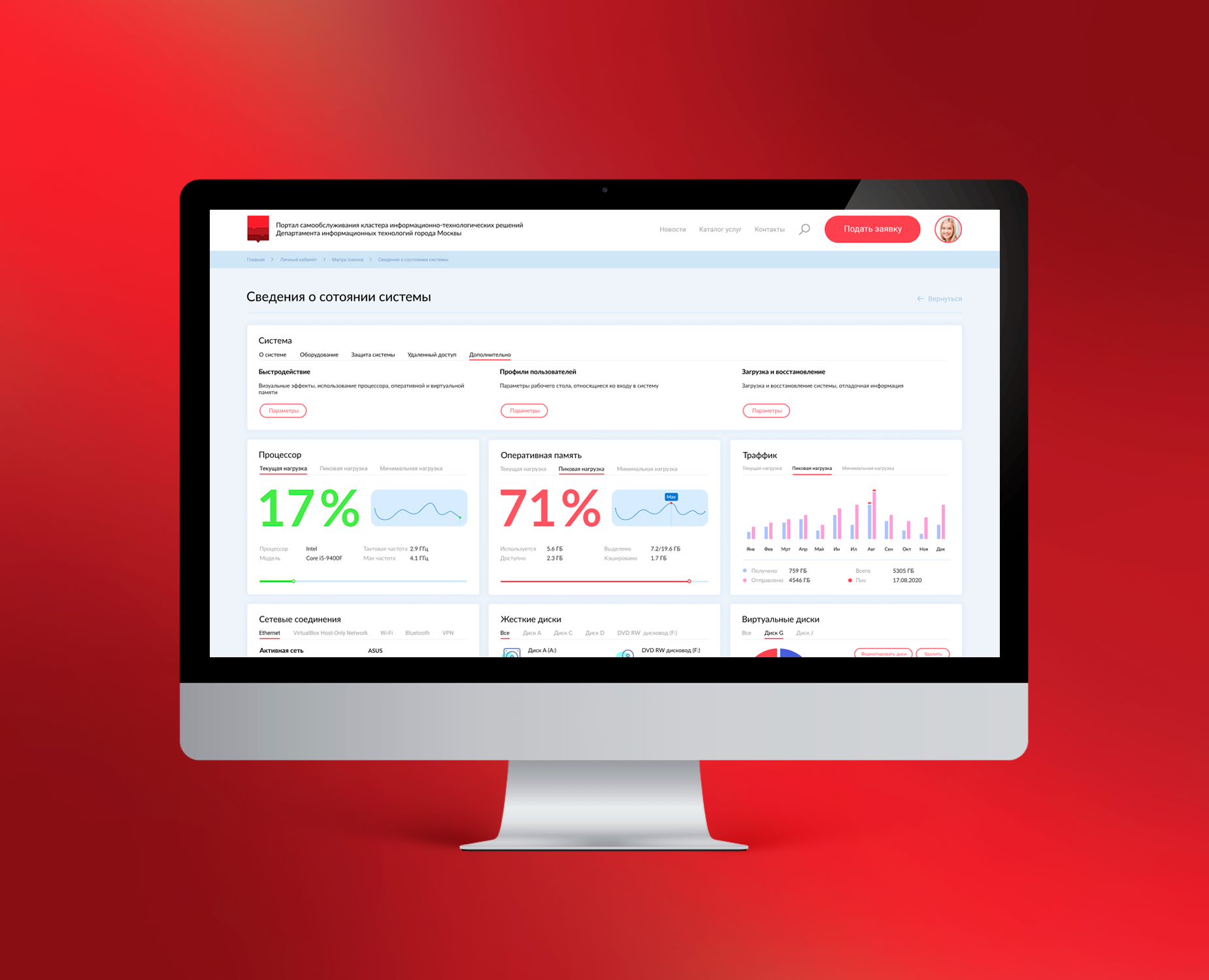 ДИТ г.Москва — Интерфейсы, Брендинг на Dprofile