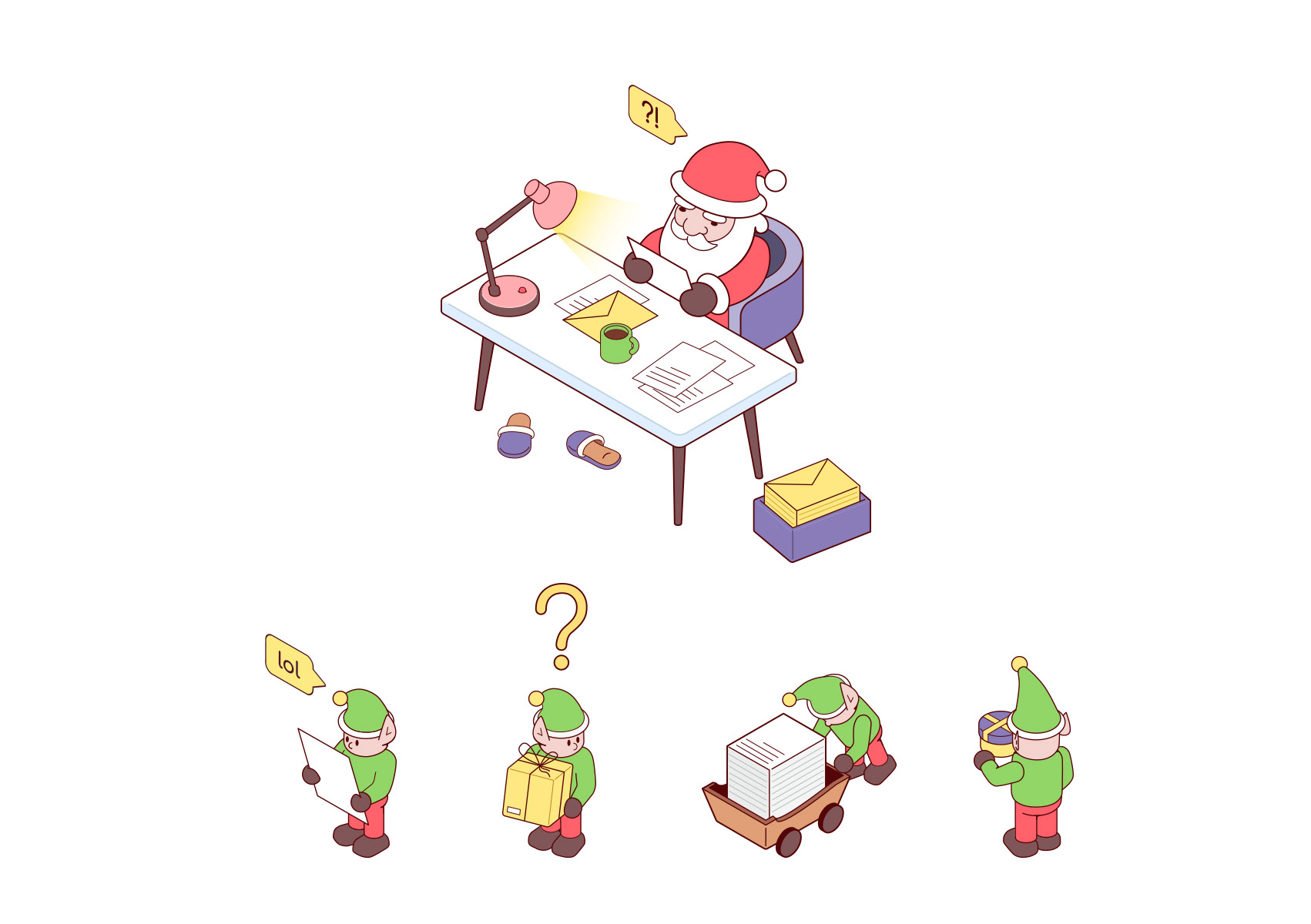 Have you been a bad boy? (Santa's workshop) — Изображение №4 — Иллюстрация на Dprofile