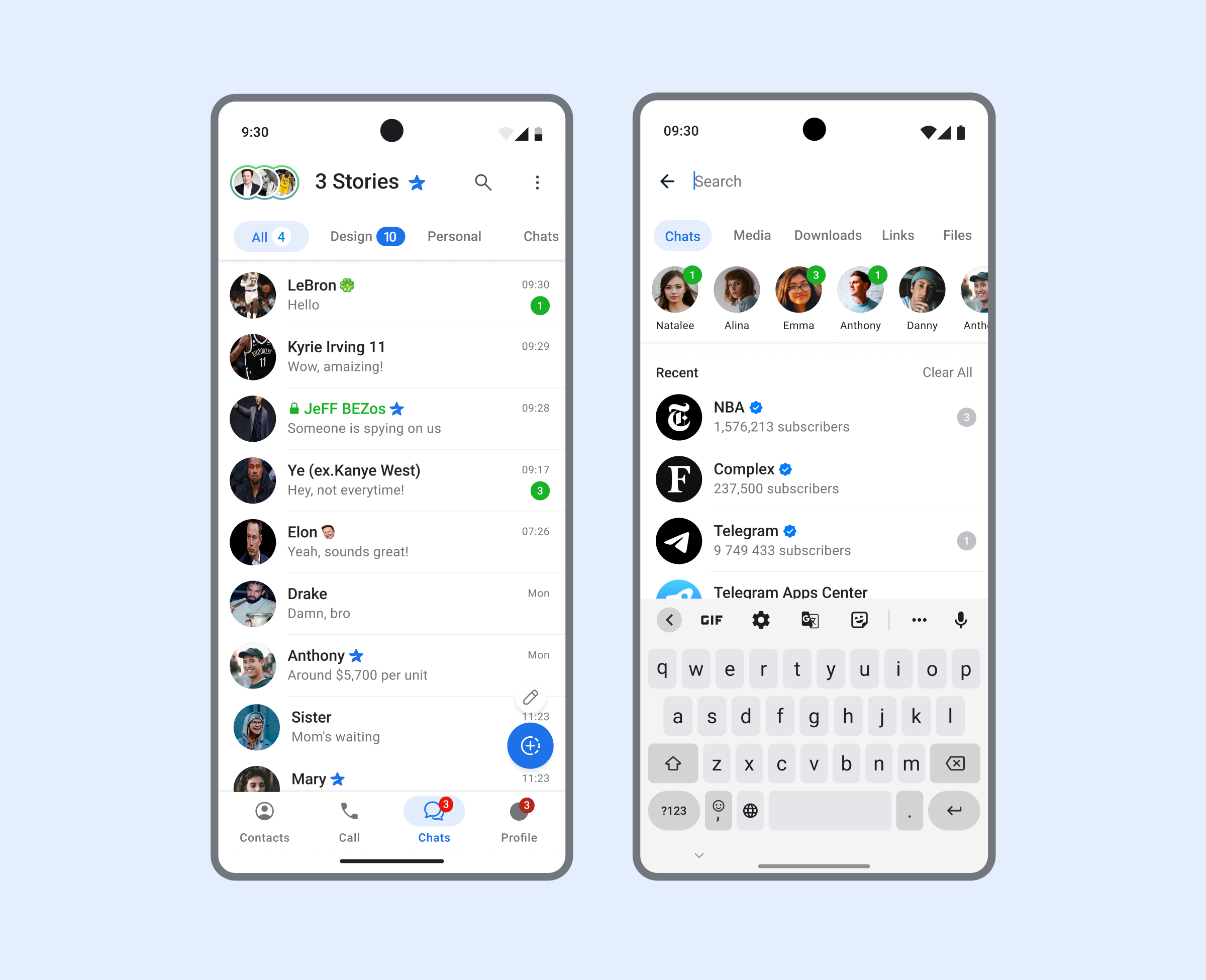 Telegram Android Call — Изображение №1 — Интерфейсы на Dprofile