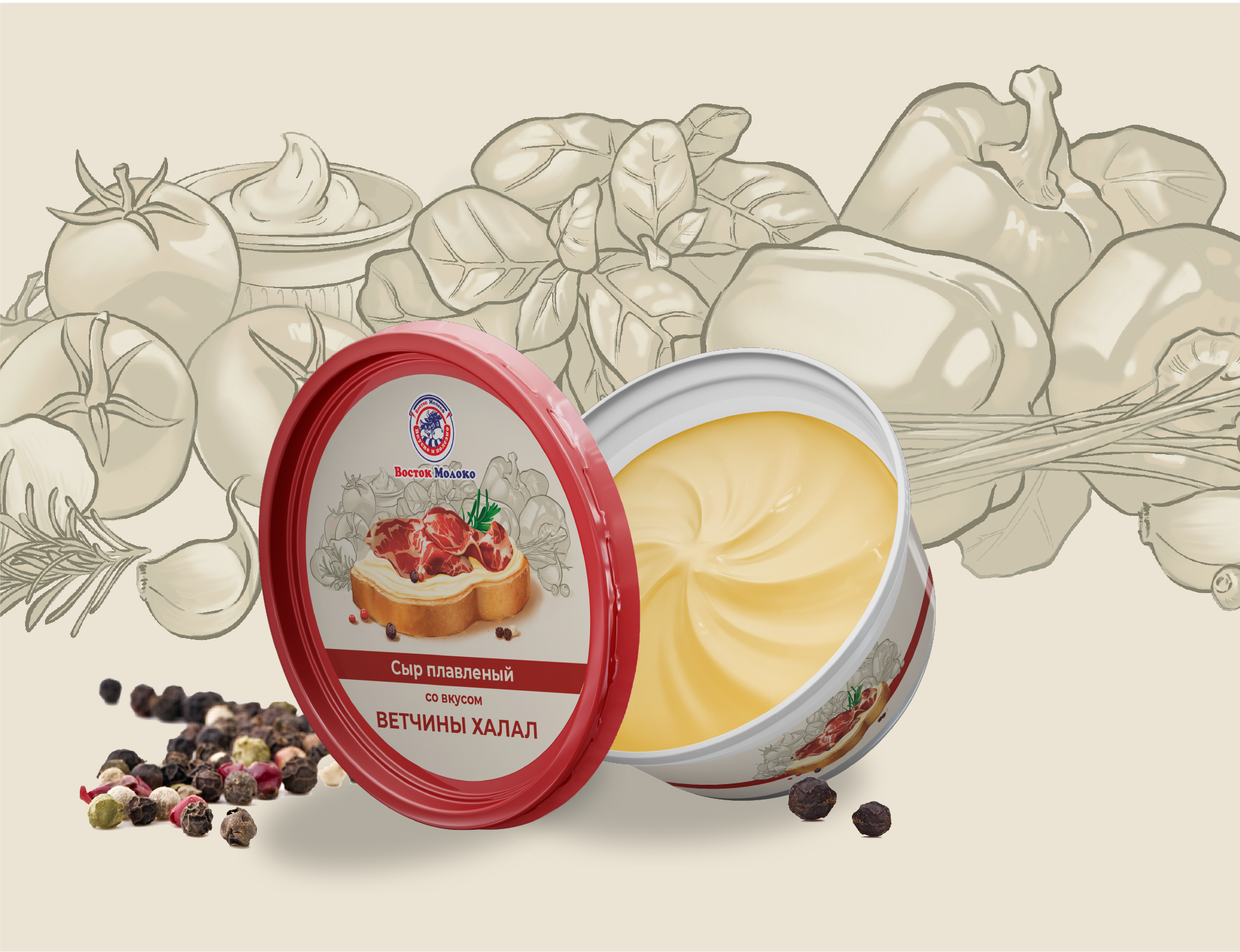 Разработка иллюстраций для плавленого сыра — Изображение №3 — Интерфейсы, Брендинг на Dprofile