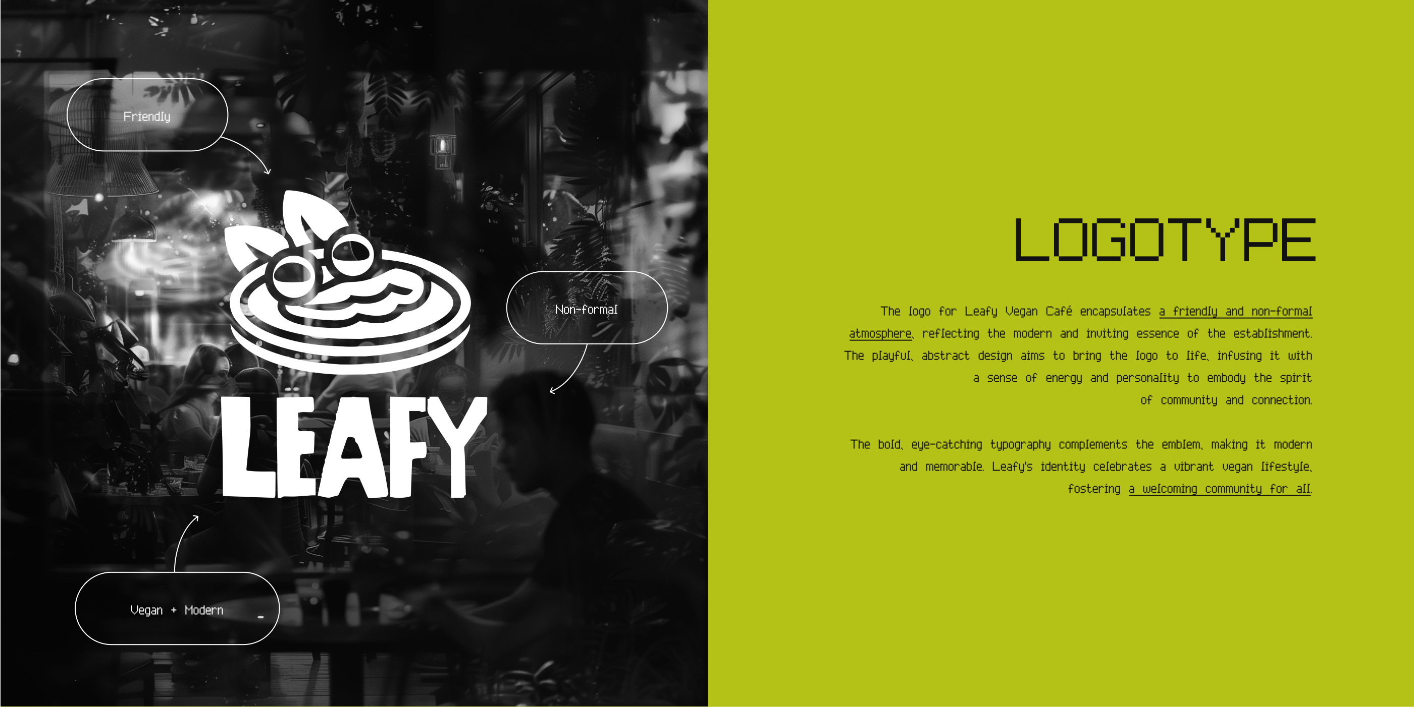 Брендинг для веган-кафе 'Leafy' — Изображение №2 — Брендинг на Dprofile
