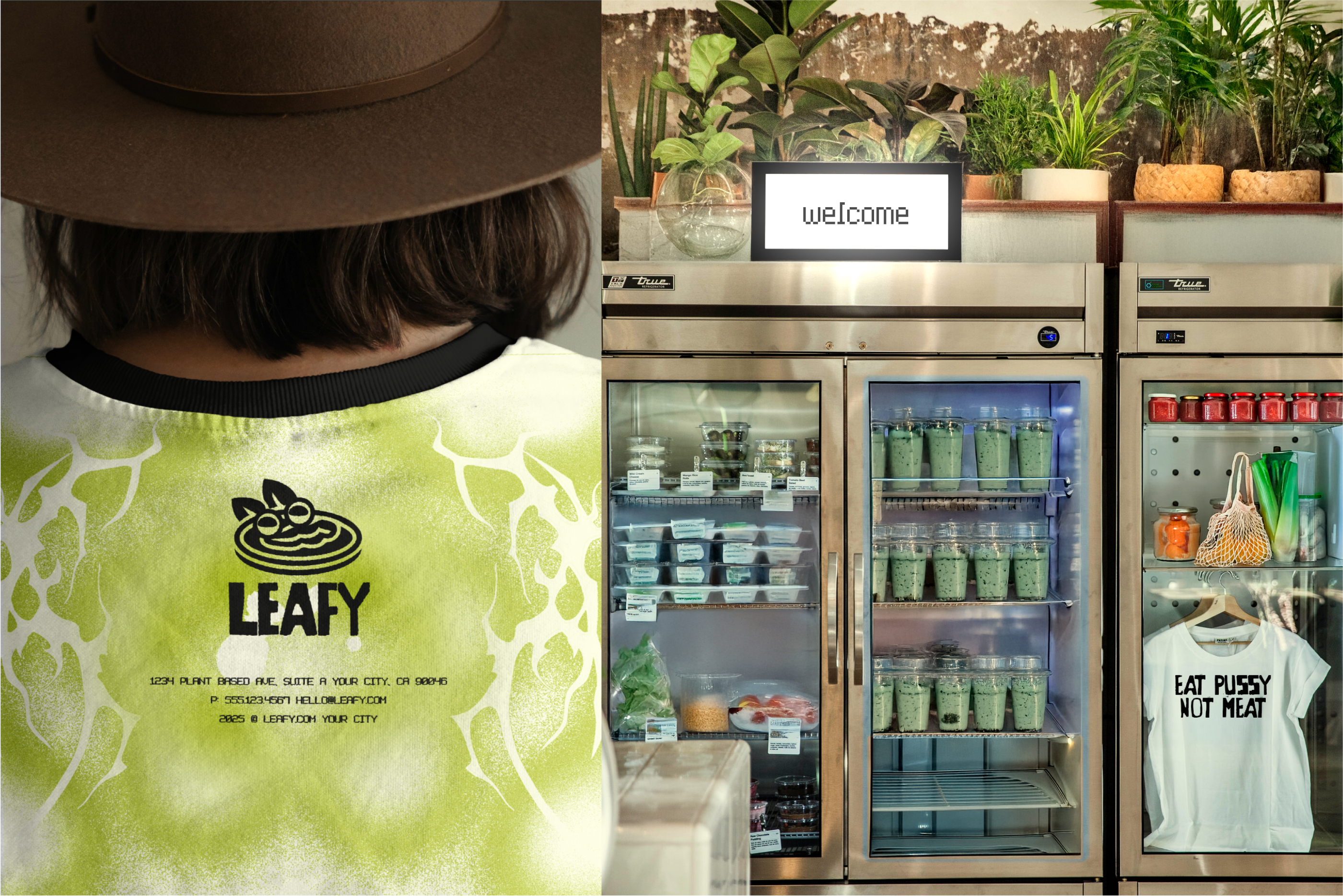 Брендинг для веган-кафе 'Leafy' — Изображение №6 — Брендинг на Dprofile