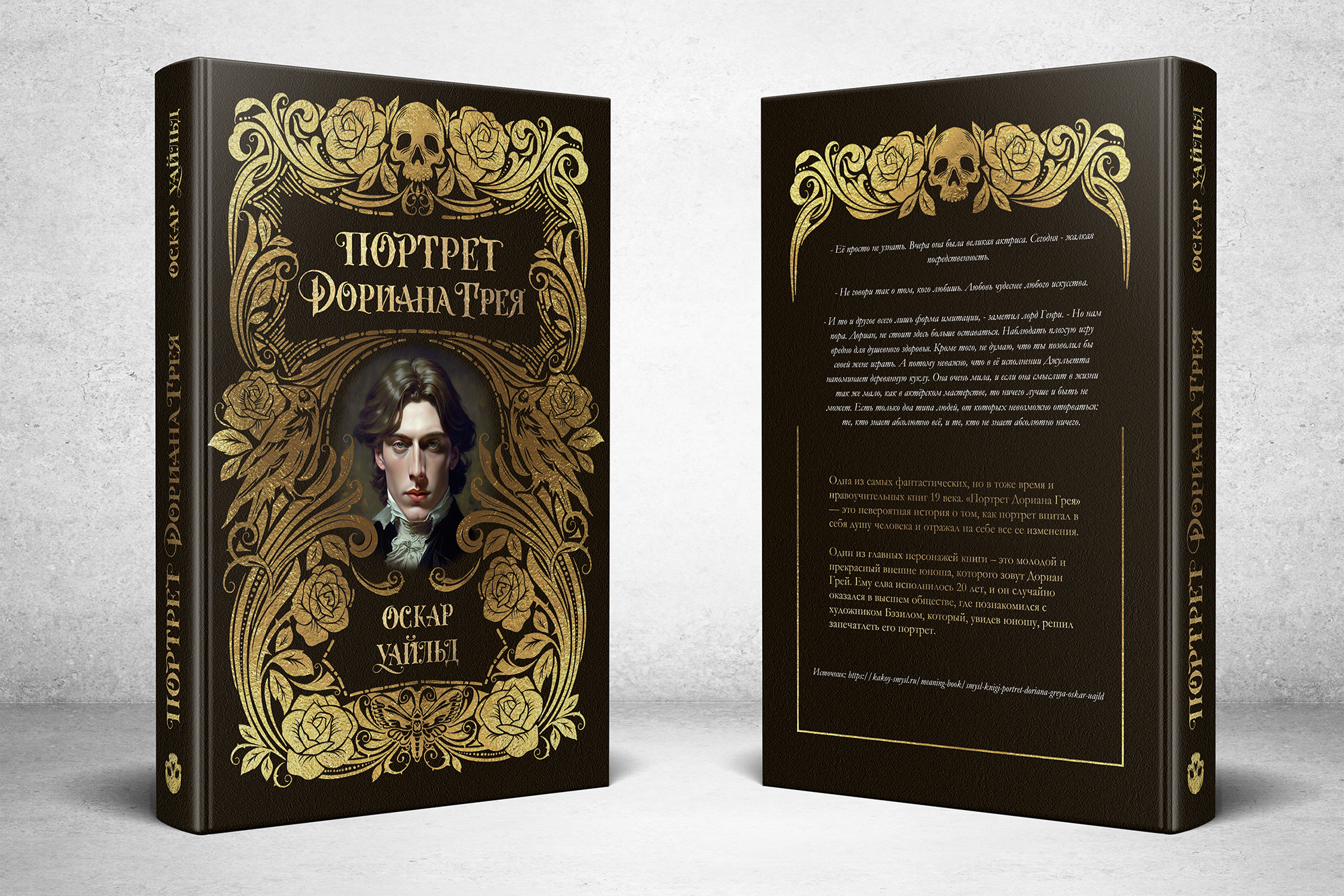 Обложка книги к роману Оскара Уайльда Портрет Дориана Грея. — Изображение №1 — Иллюстрация, Графика на Dprofile