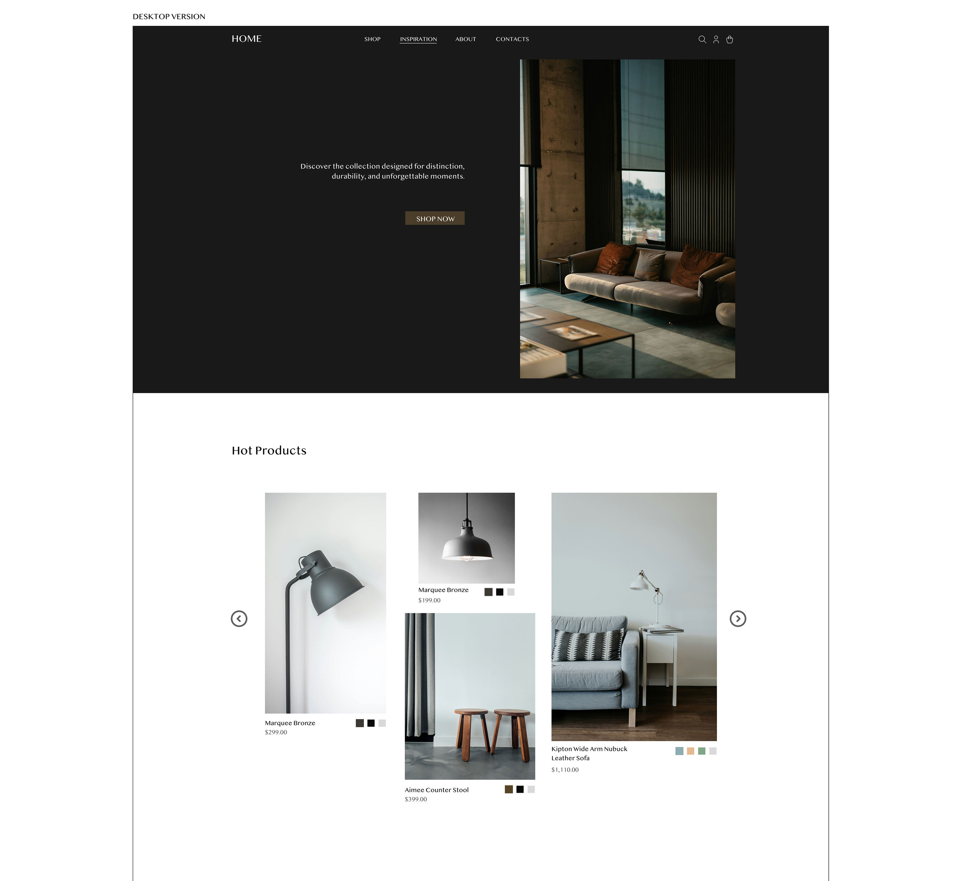HOME-Online Store | UX/UI Design — Изображение №3 — Интерфейсы, Графика на Dprofile