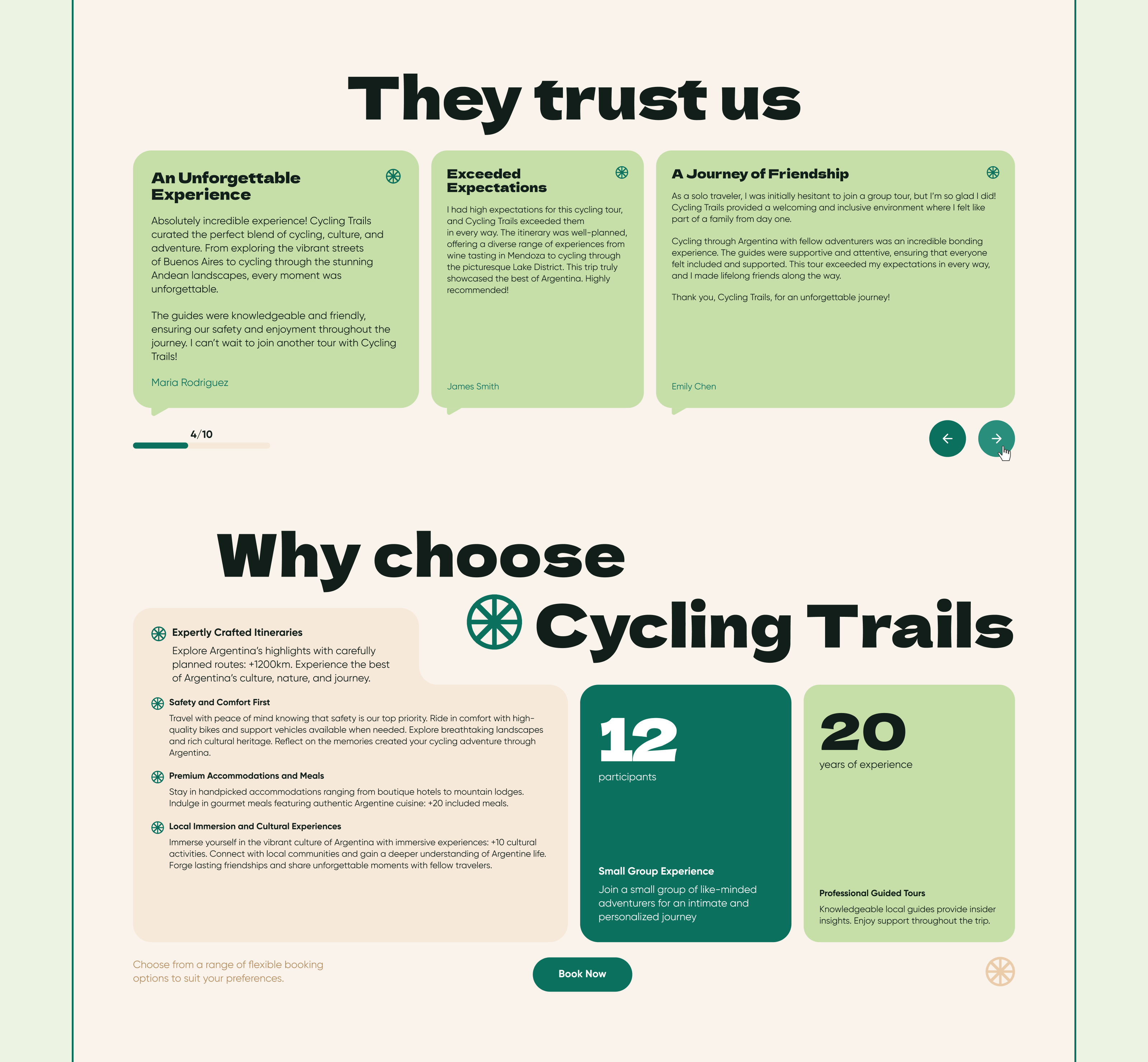 Cycling Trails in Argentina | Web Design Landing Page — Изображение №9 — Интерфейсы, Брендинг на Dprofile