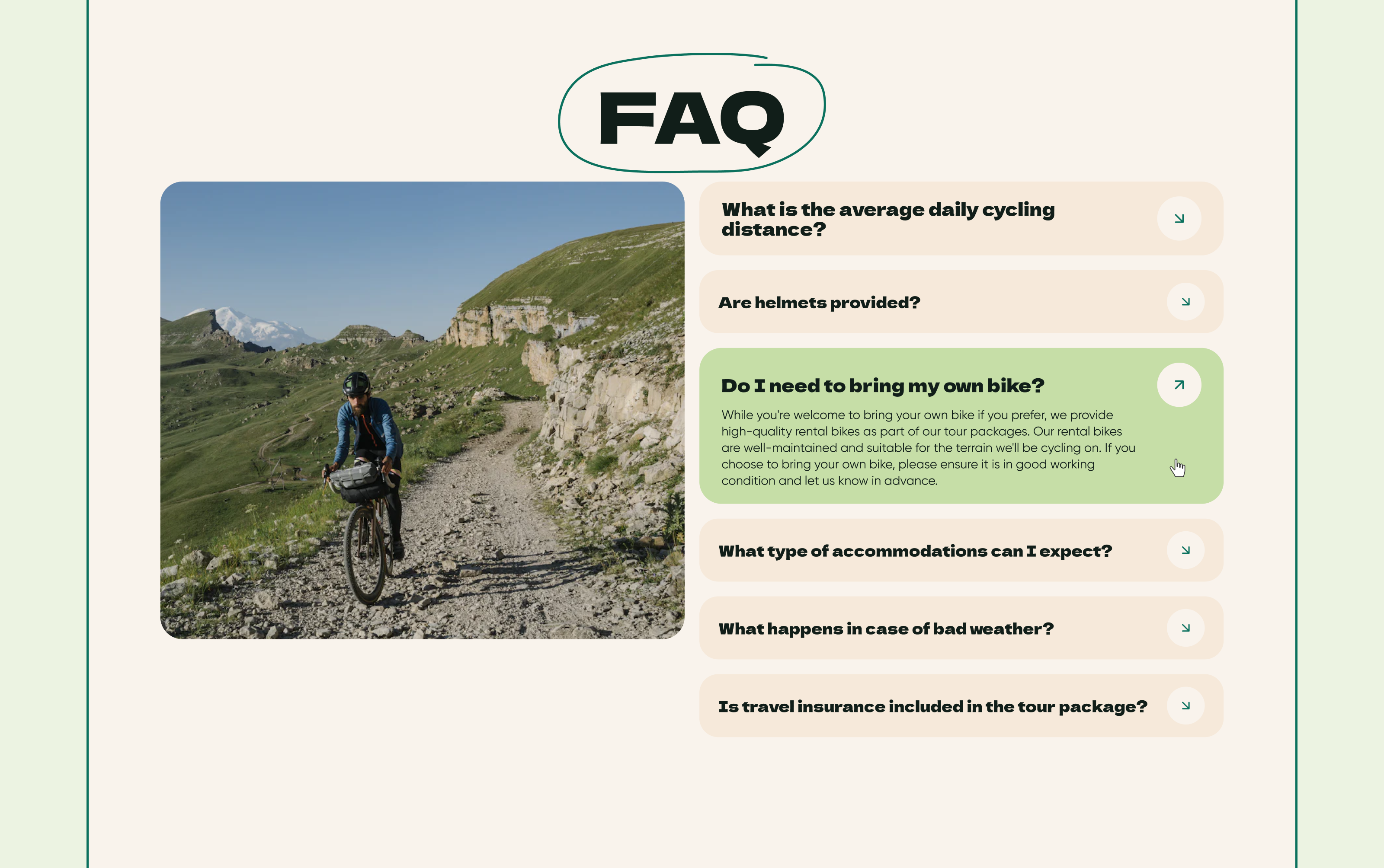 Cycling Trails in Argentina | Web Design Landing Page — Изображение №12 — Интерфейсы, Брендинг на Dprofile