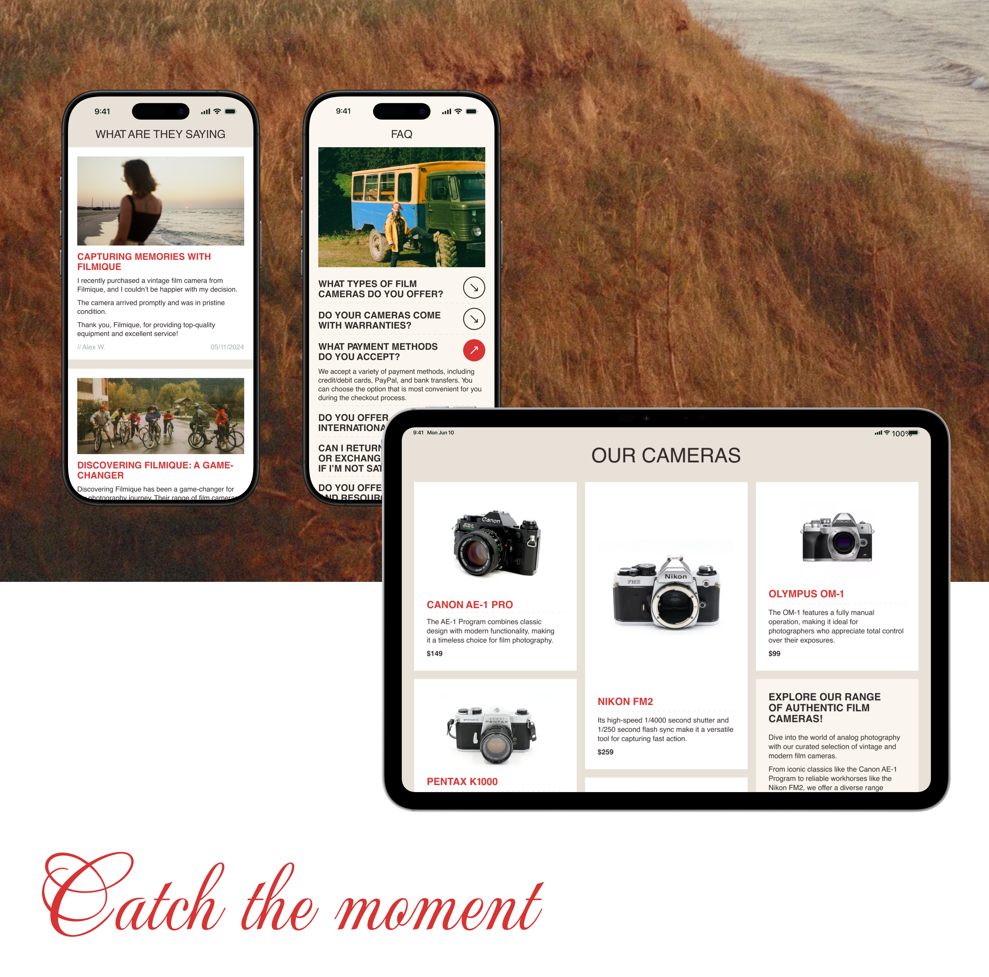 Магазин пленочных фотоаппаратов / Landing Page — Изображение №10 — Интерфейсы, Анимация на Dprofile