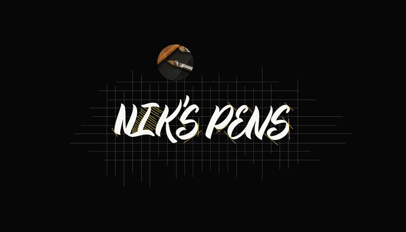 Nik's Pens. Логотип и леттеринг — Изображение №4 — Брендинг, Графика на Dprofile