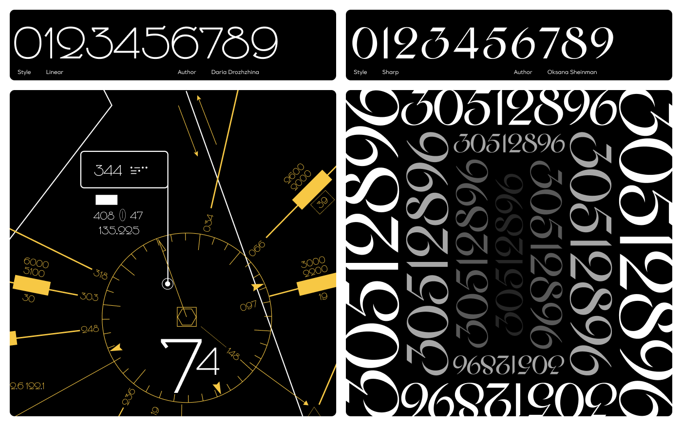 Numerino. Бесплатный шрифт из цифр — Изображение №14 — Брендинг, Графика на Dprofile