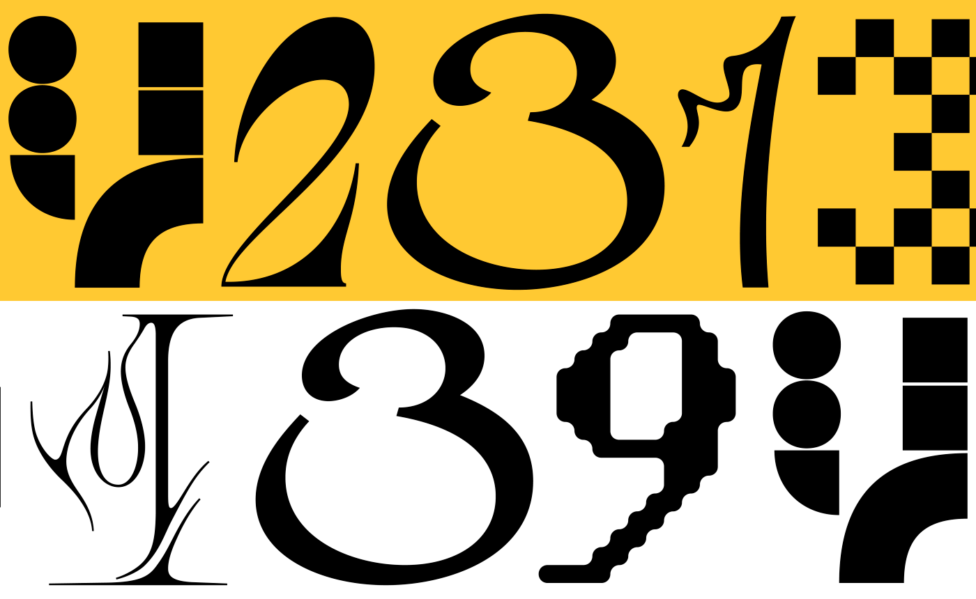 Numerino. Бесплатный шрифт из цифр — Изображение №4 — Брендинг, Графика на Dprofile