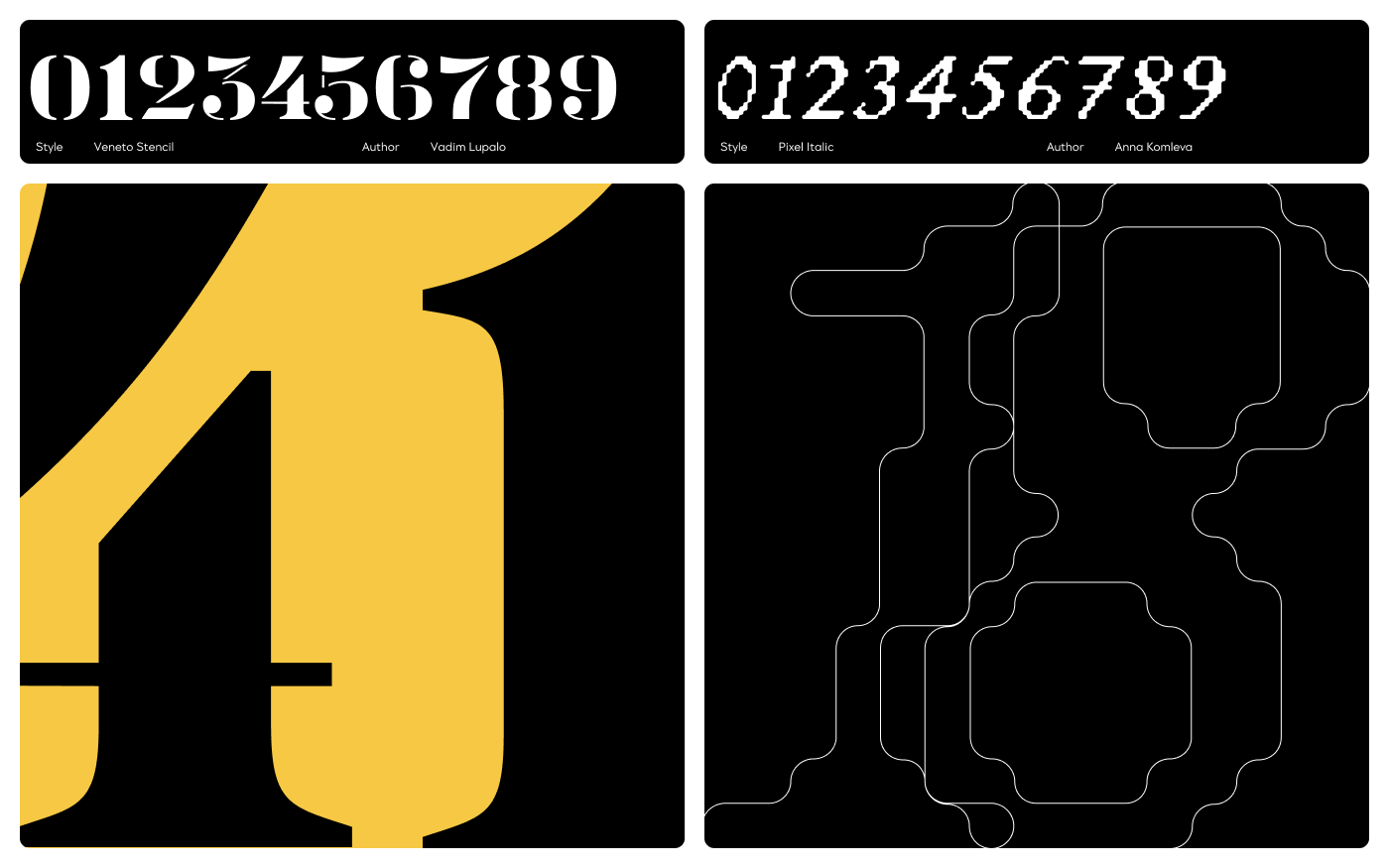 Numerino. Бесплатный шрифт из цифр — Изображение №15 — Брендинг, Графика на Dprofile