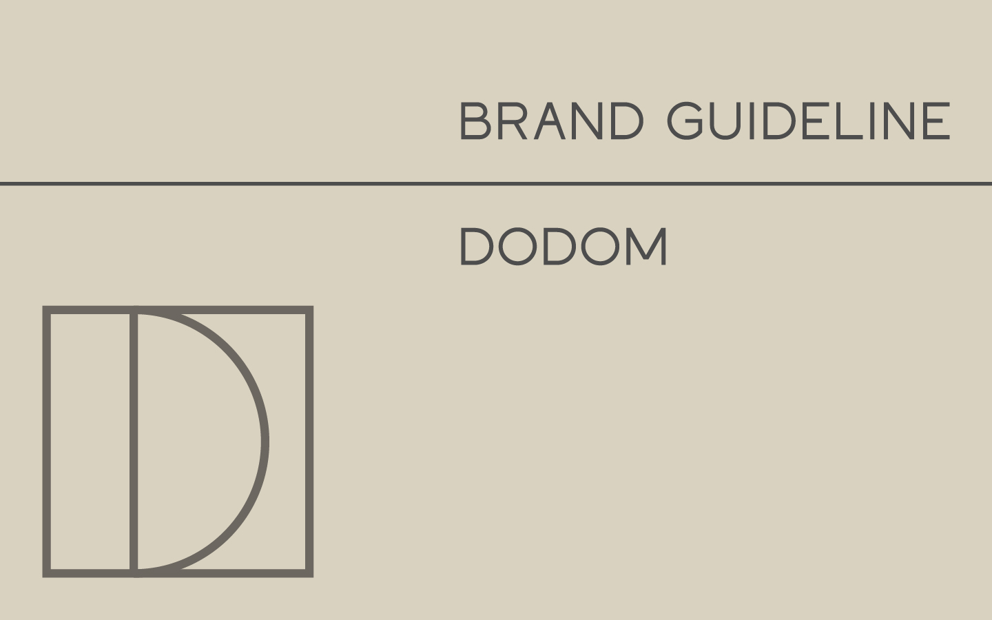 DoDom Logotype BrandBook — Изображение №1 — Брендинг на Dprofile