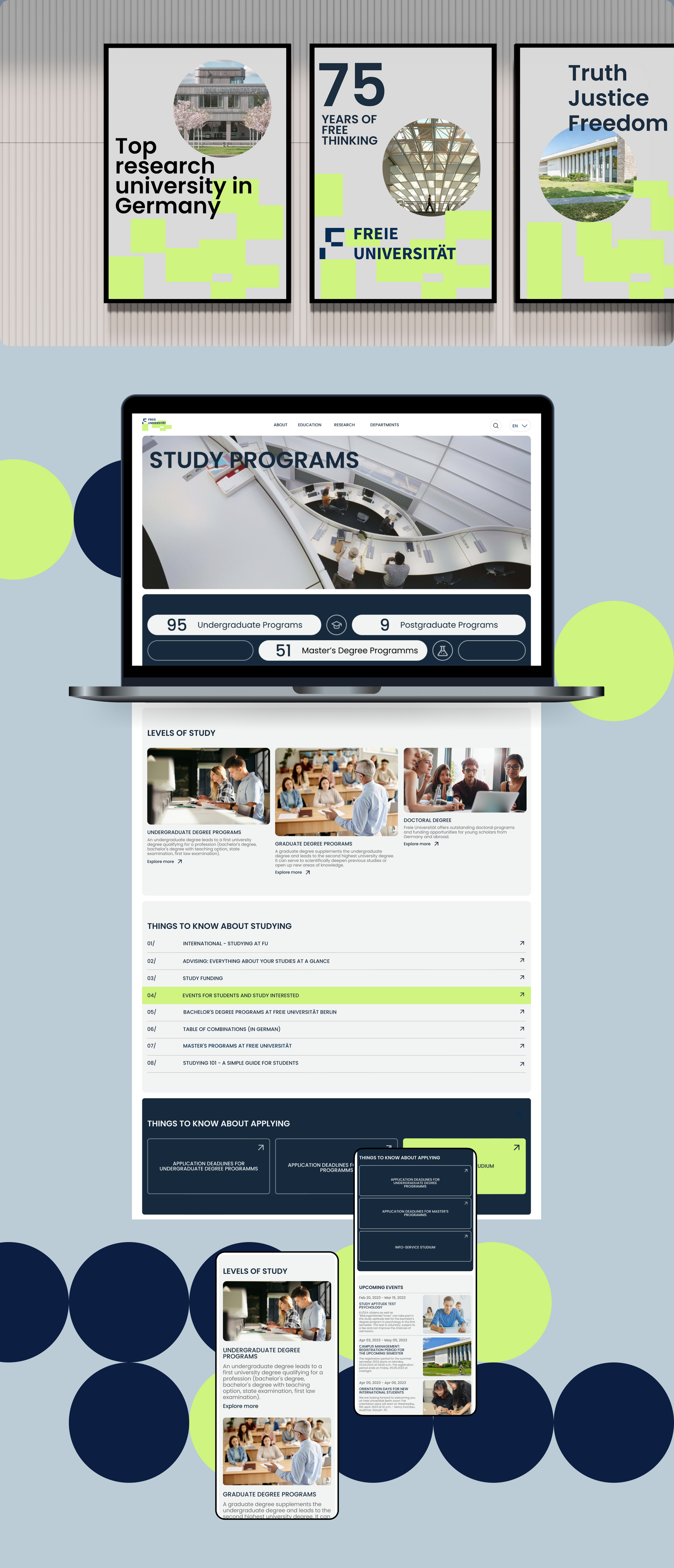 Free University Berlin - Redesign — Изображение №2 — Интерфейсы на Dprofile