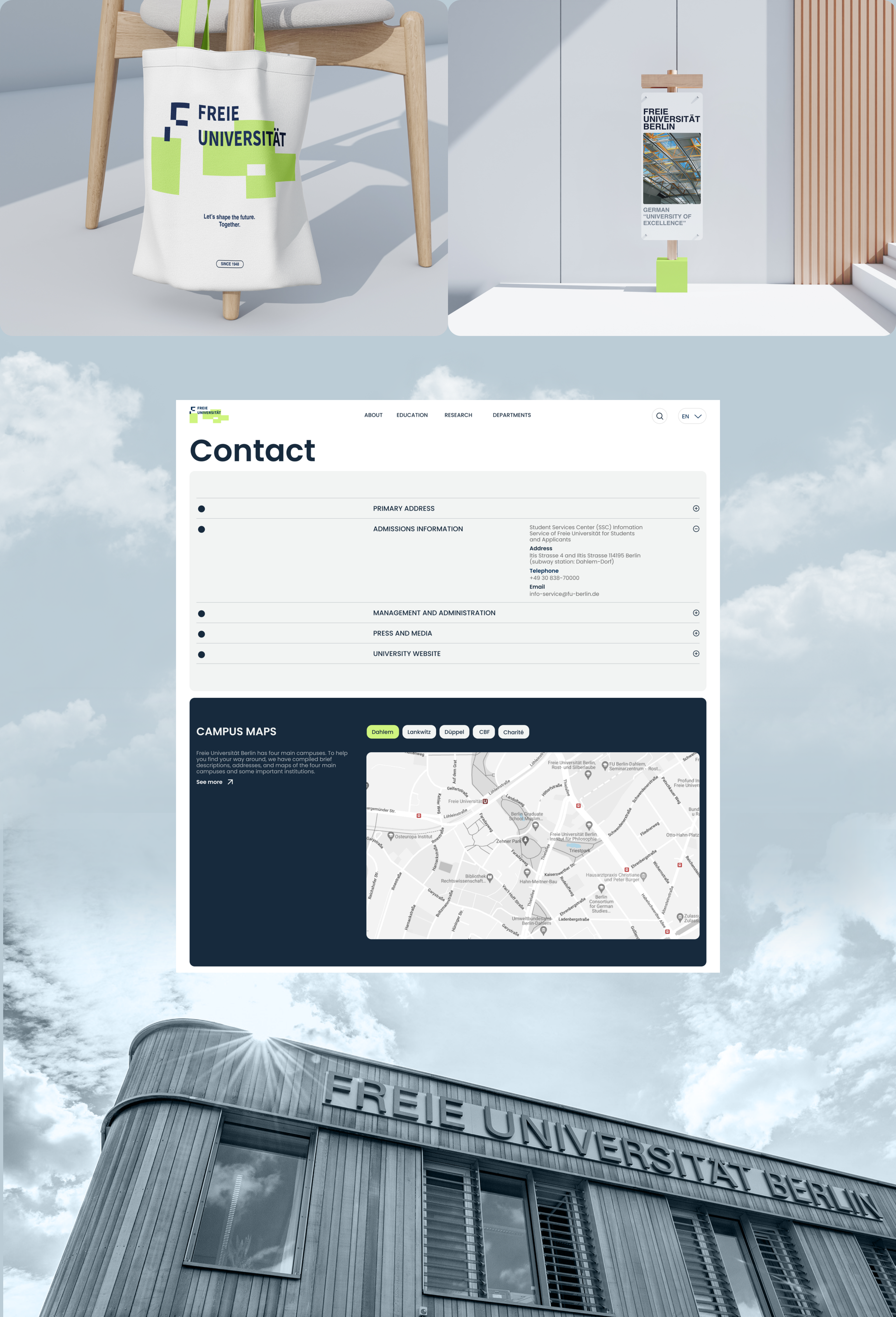 Free University Berlin - Redesign — Изображение №5 — Интерфейсы на Dprofile