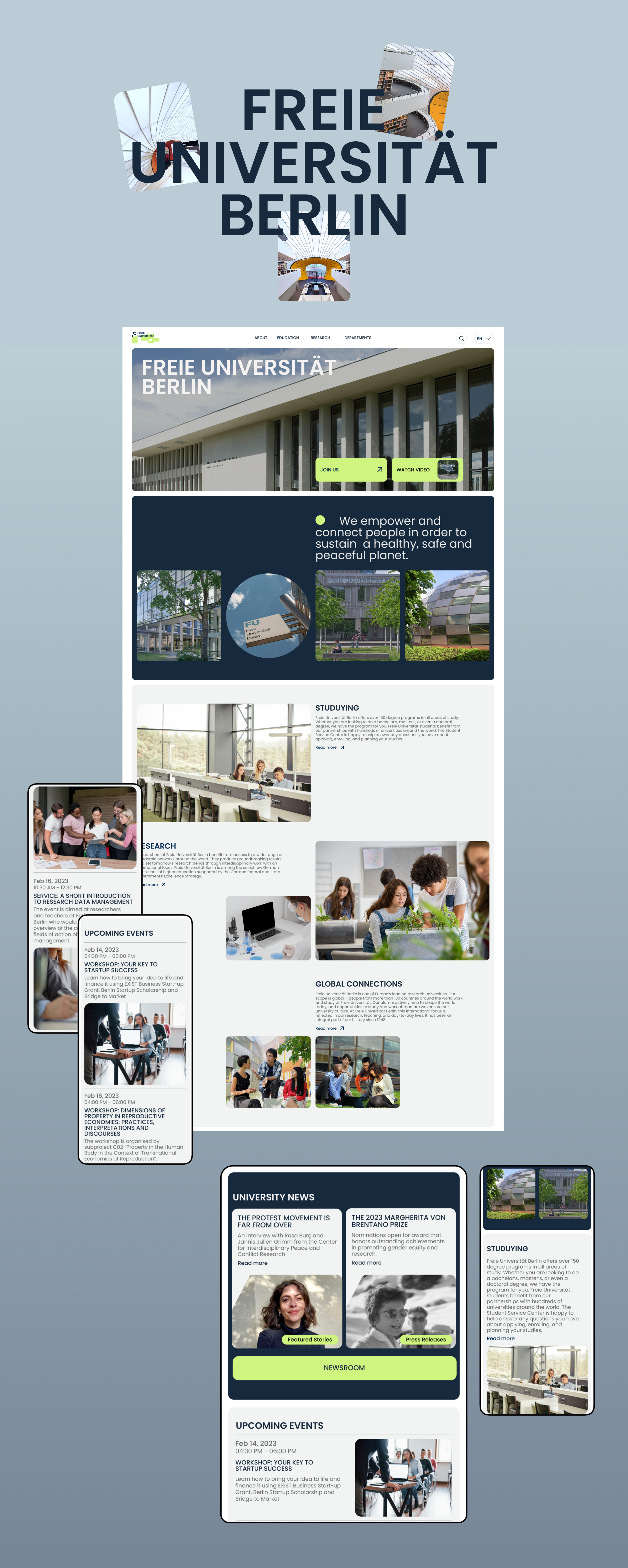 Free University Berlin - Redesign — Изображение №1 — Интерфейсы на Dprofile