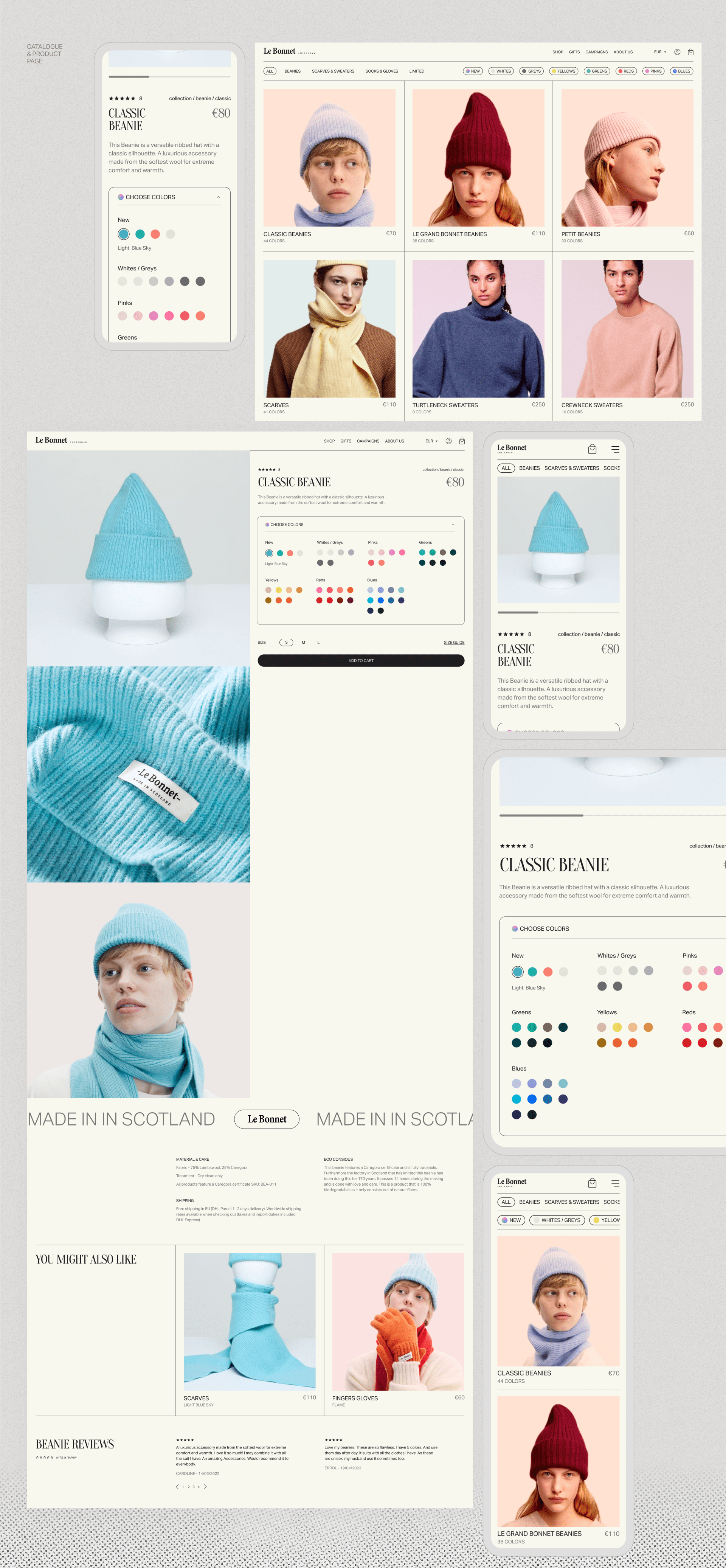 Le Bonnet e-commerce редизайн концепт — Изображение №6 — Интерфейсы, Анимация на Dprofile