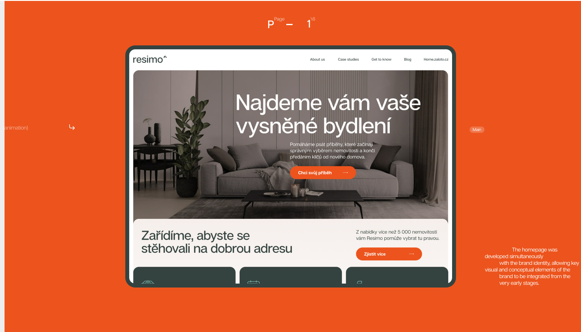 Сайт и айдентика для агенства по недвижимости Resimo — Изображение №2 — Интерфейсы, Брендинг на Dprofile
