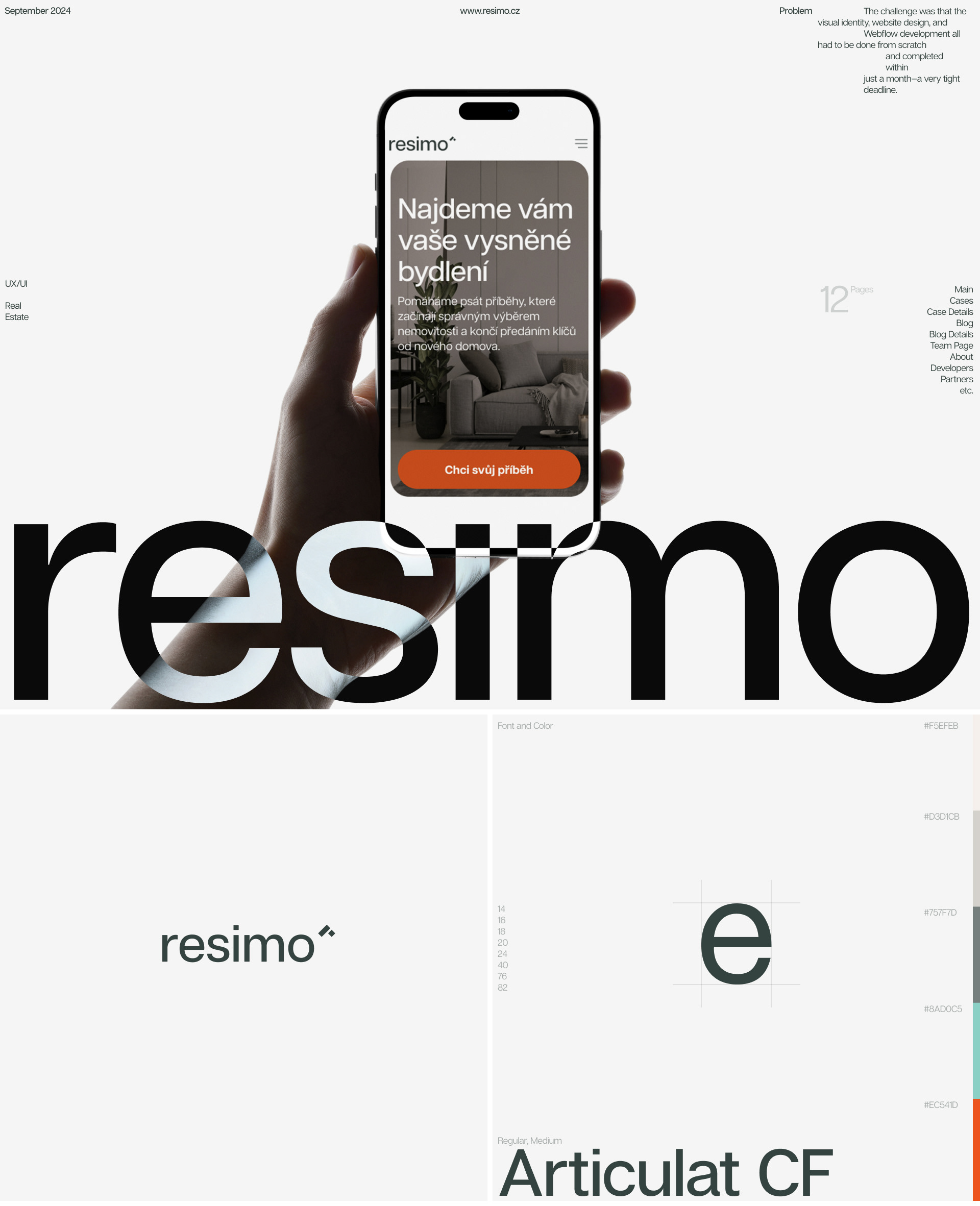 Сайт и айдентика для агенства по недвижимости Resimo — Изображение №1 — Интерфейсы, Брендинг на Dprofile