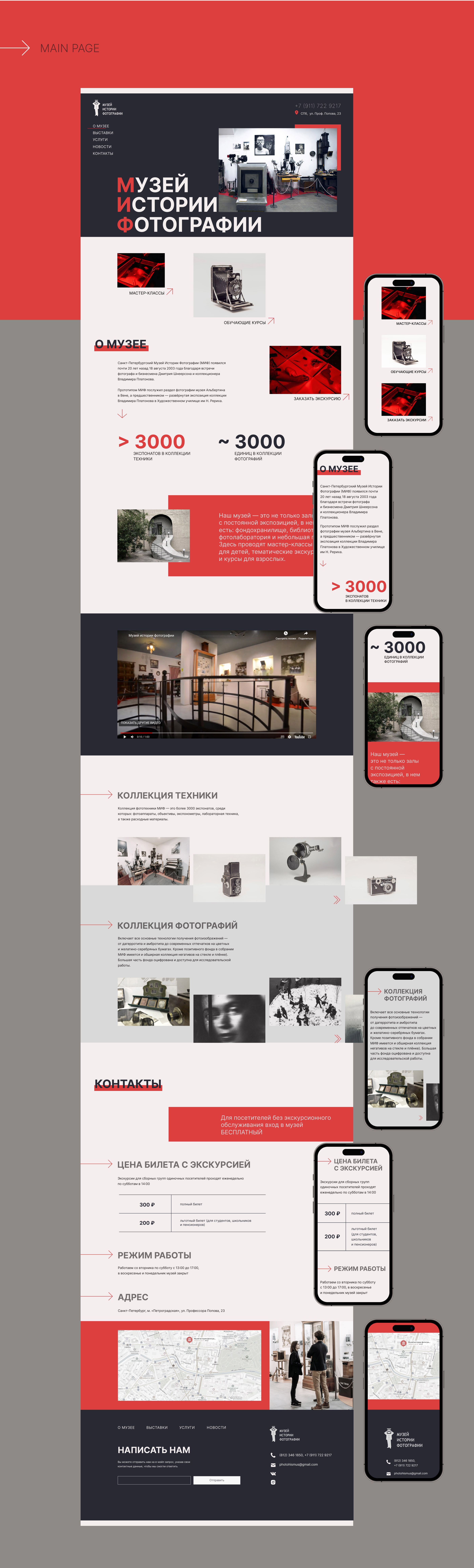 Museum website redesign — Изображение №2 — Интерфейсы на Dprofile
