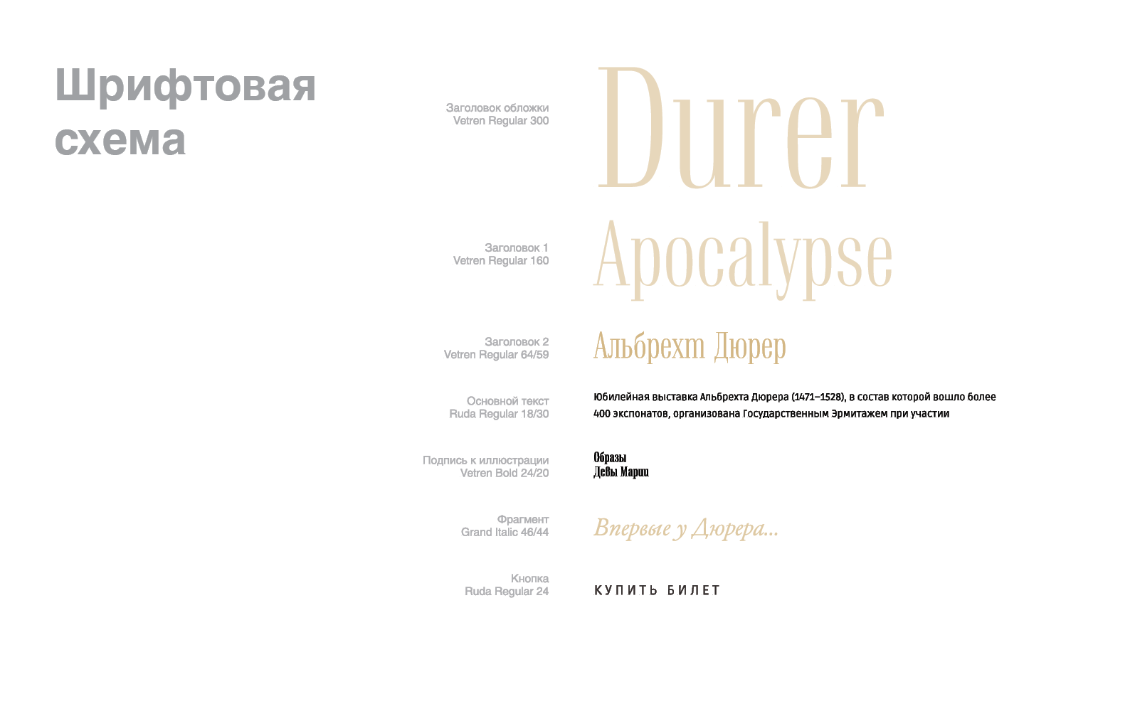 Лендинг для выставки в Эрмитаже "Альбрехт Дюрер" — Изображение №3 — Интерфейсы, Иллюстрация на Dprofile