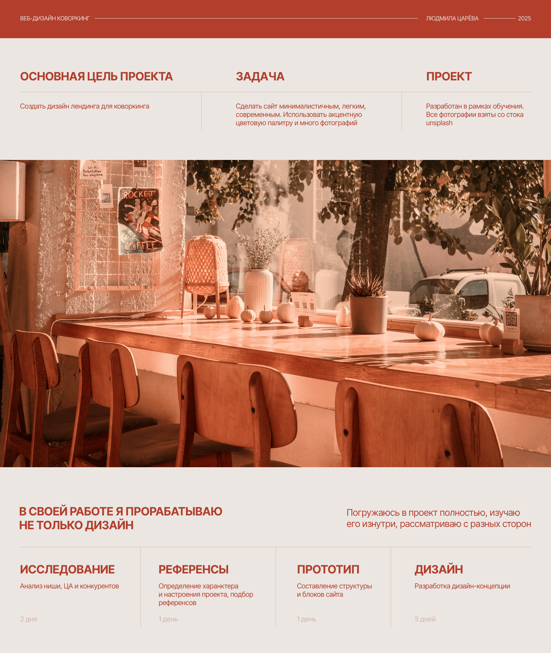 Веб-дизайн лендинга Коворкинг — Изображение №2 — Интерфейсы на Dprofile